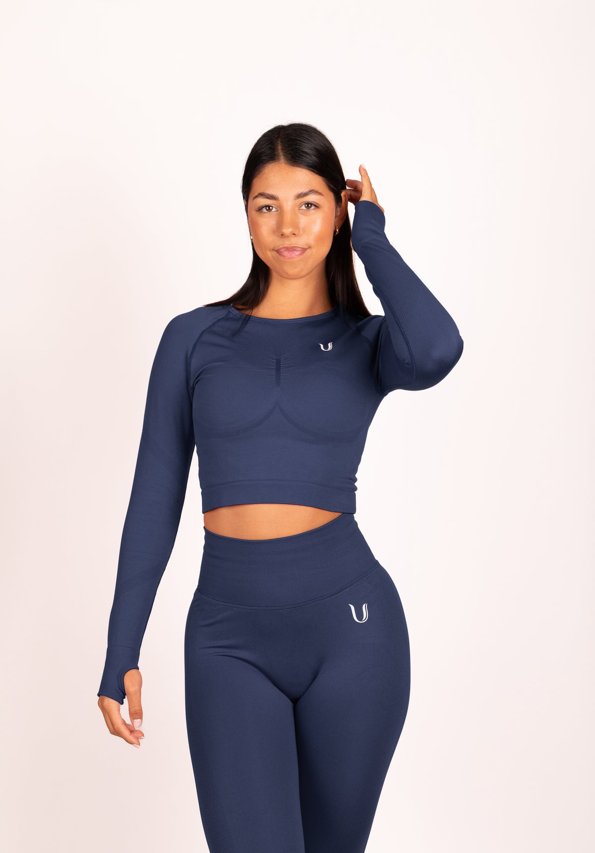 Leonie Lange Mouwen Top Shirt Donkerblauw - Dames sportkleding afbeelding 6