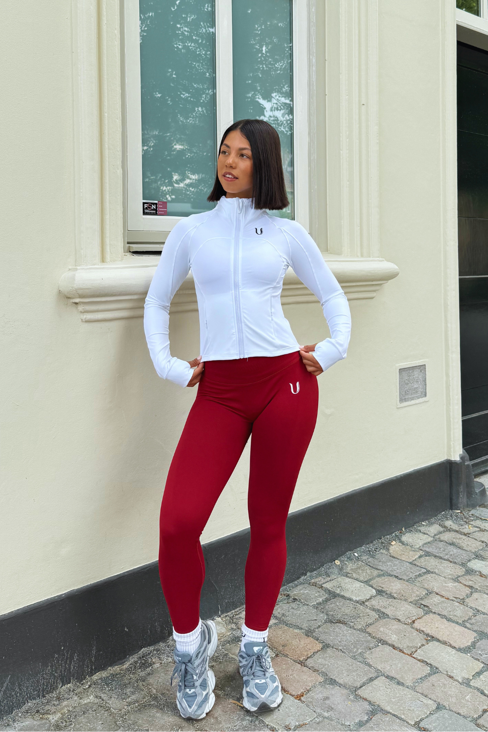 Chloe | Giacca Performance con Cerniera - Bianco