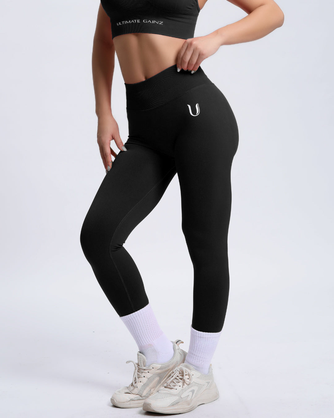 Joy | Leggings Scolpenti con Scrunch – Nero