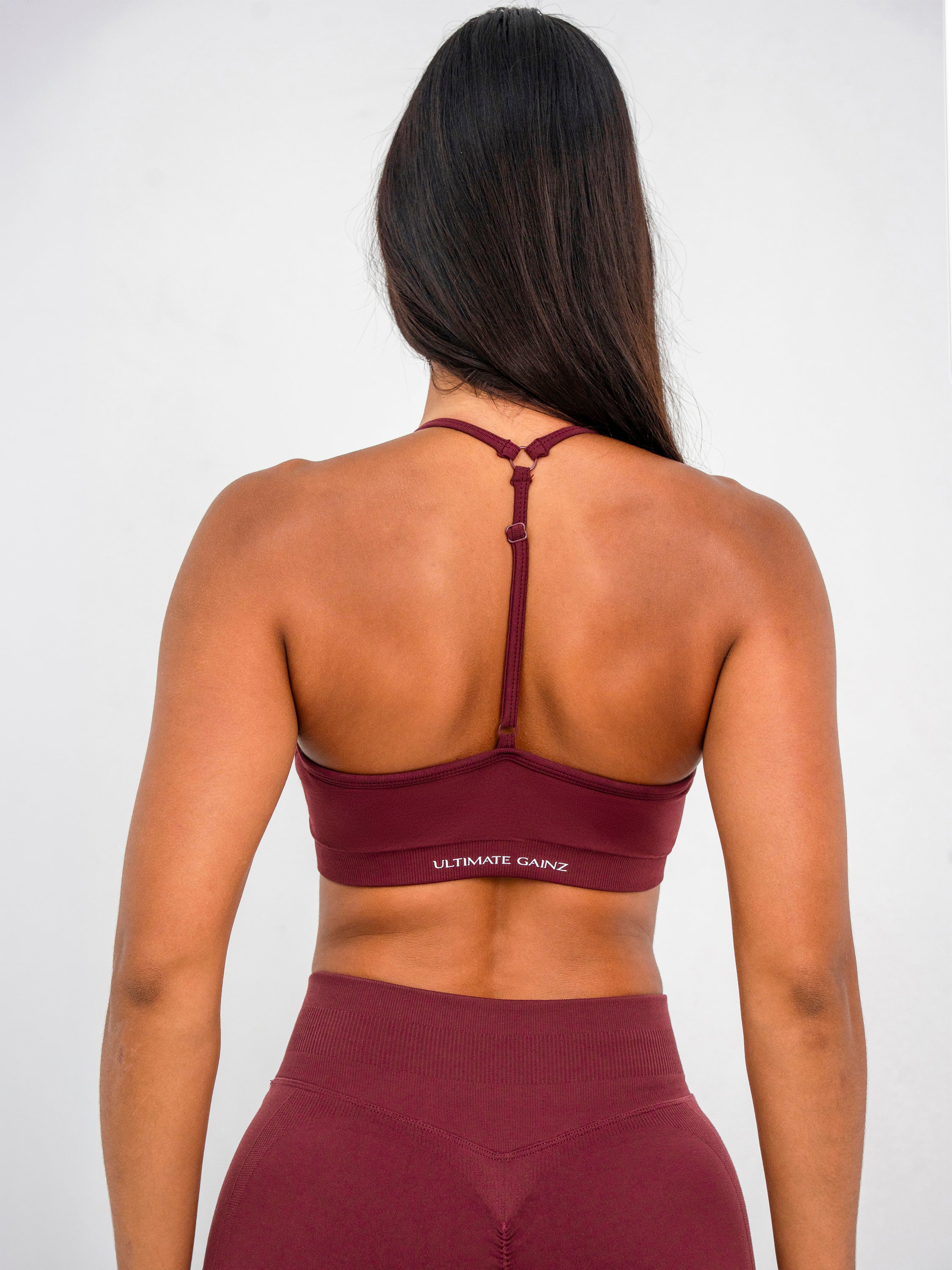 Luna | Top Sportivo Regolabile Premium - Bordeaux