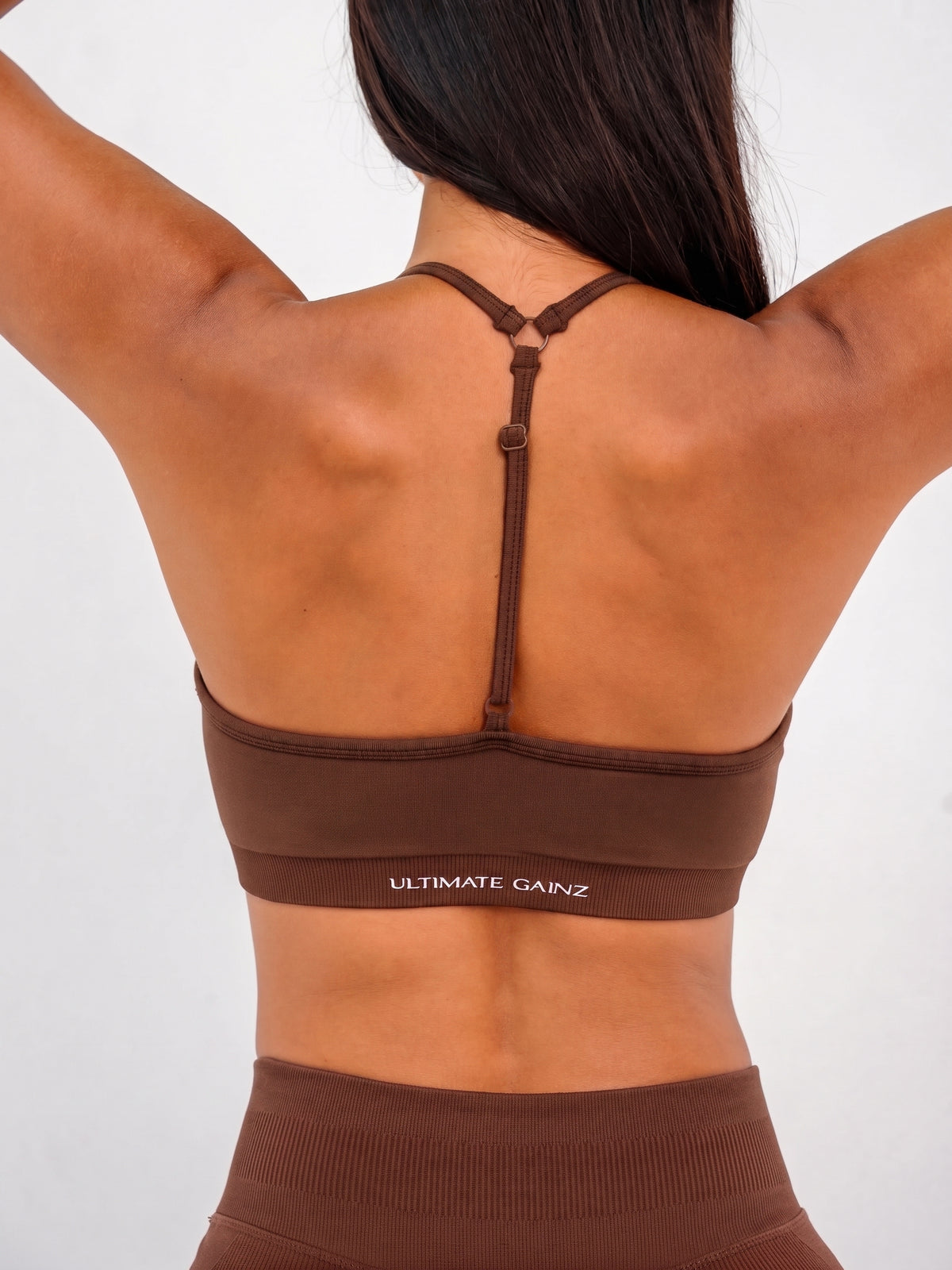 Luna | Premium Adjustable Sports Bra - Marrone