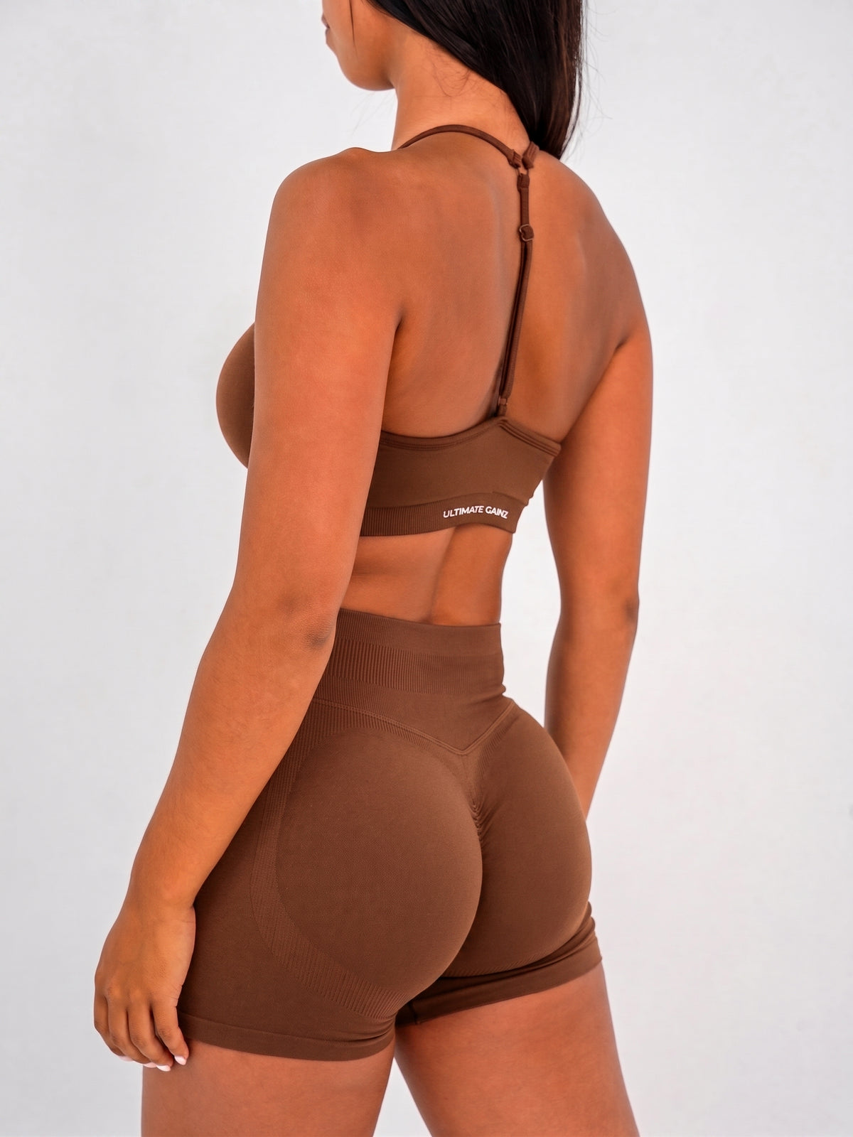 Luna | Premium Adjustable Sports Bra - Marrone