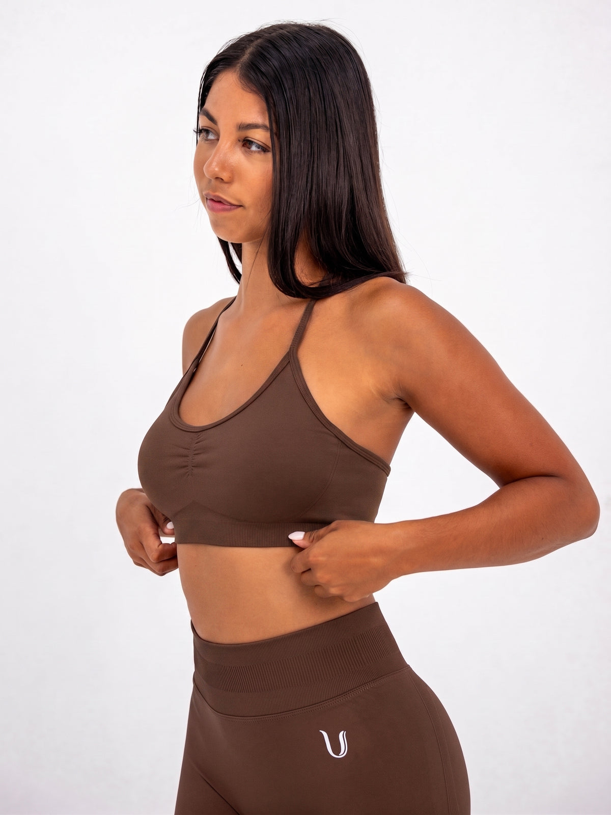 Luna | Premium Adjustable Sports Bra - Marrone