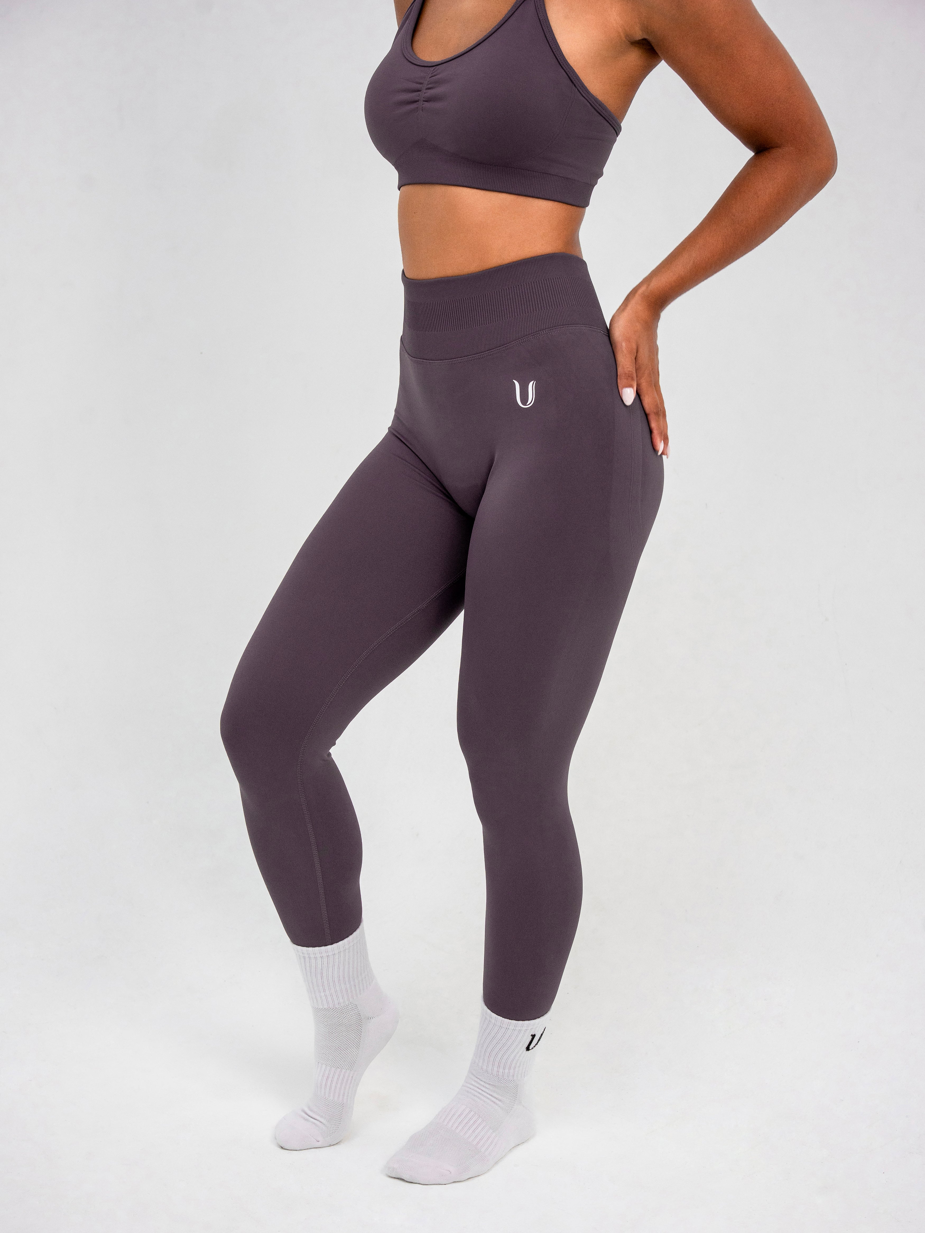 Luna | Legging Scrunch Senza Cuciture Premium - Lilla polvere