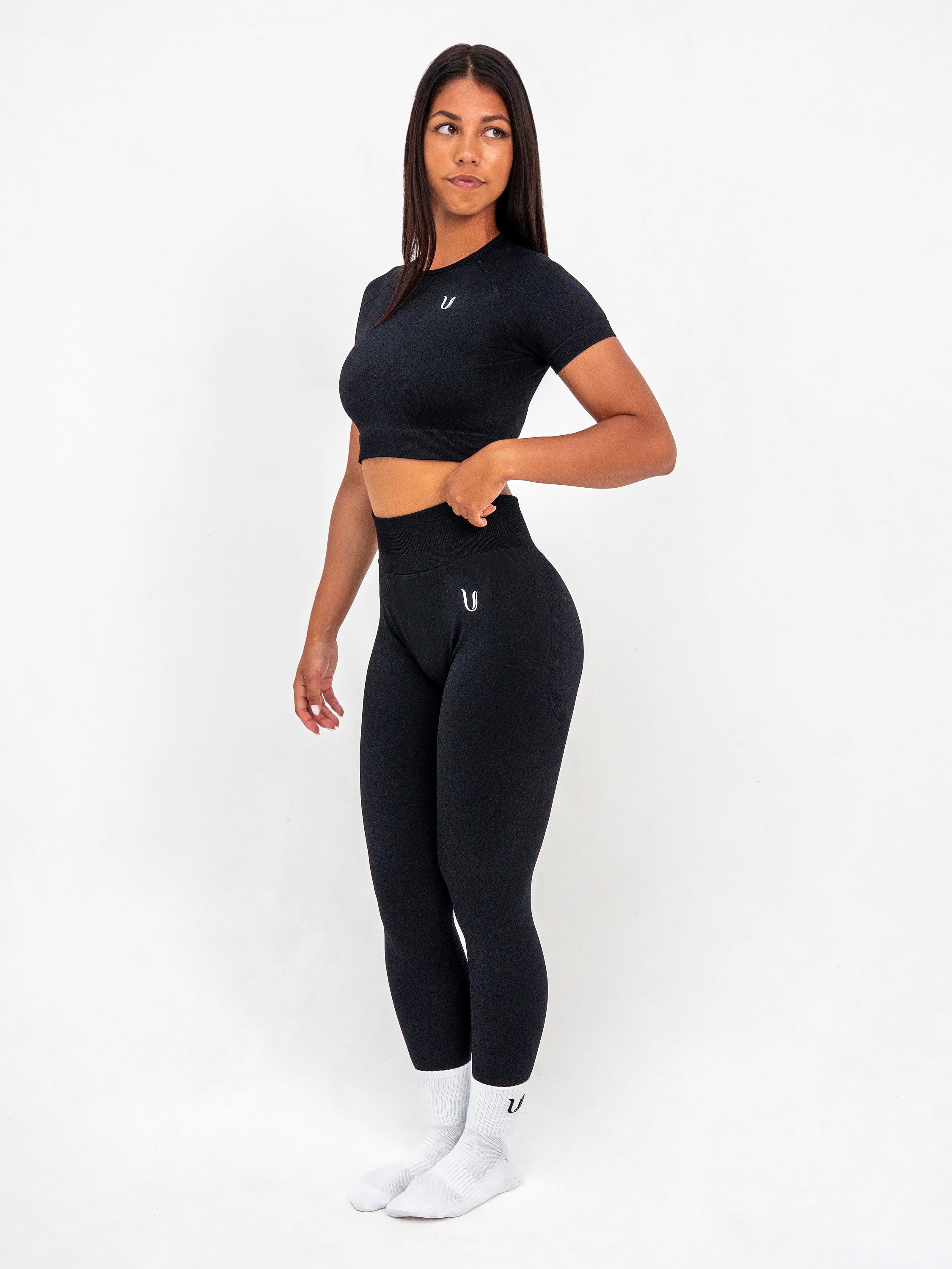 Luna | Legging Scrunch Senza Cuciture Premium - Nero