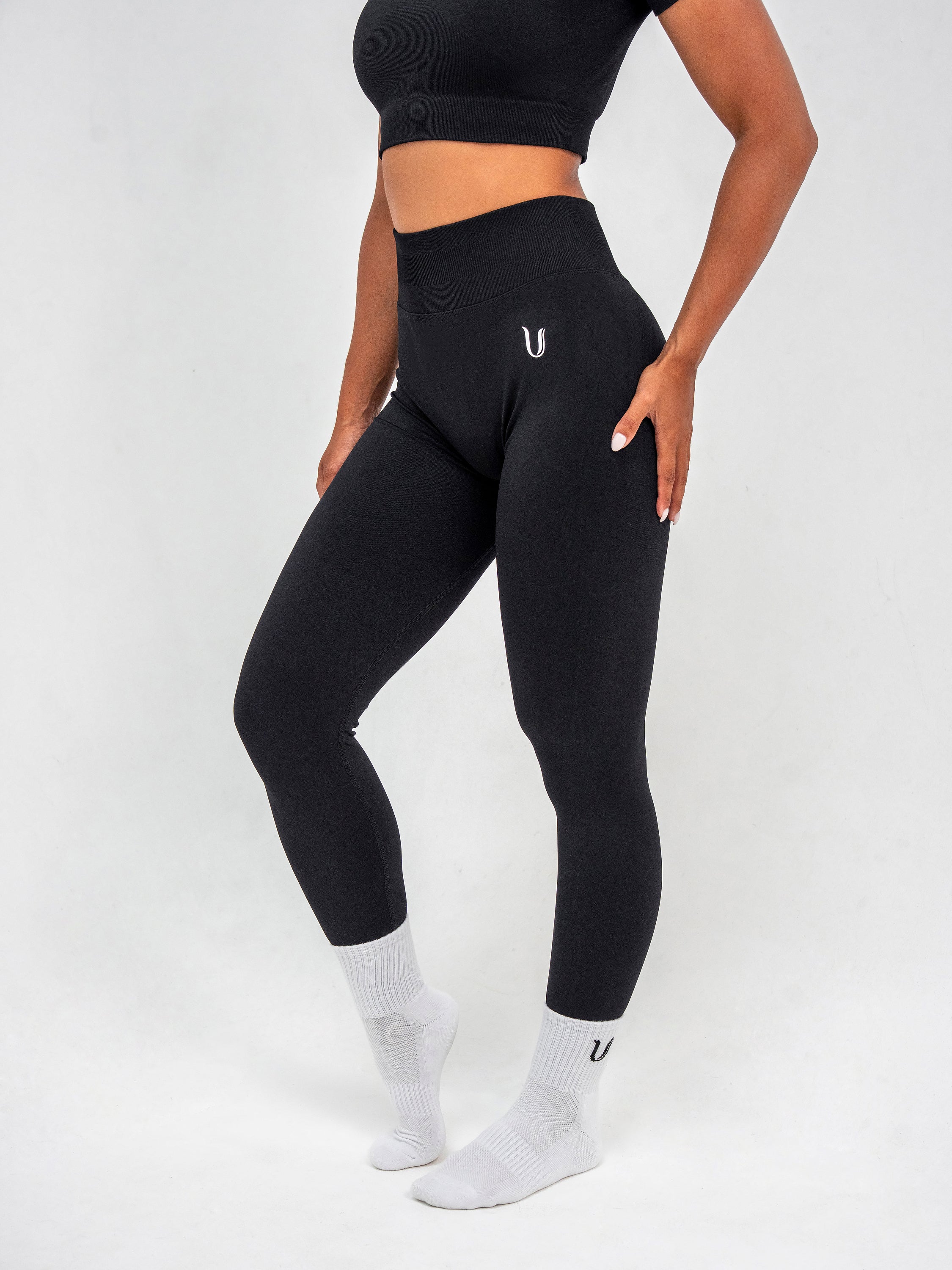 Luna | Legging Scrunch Senza Cuciture Premium - Nero