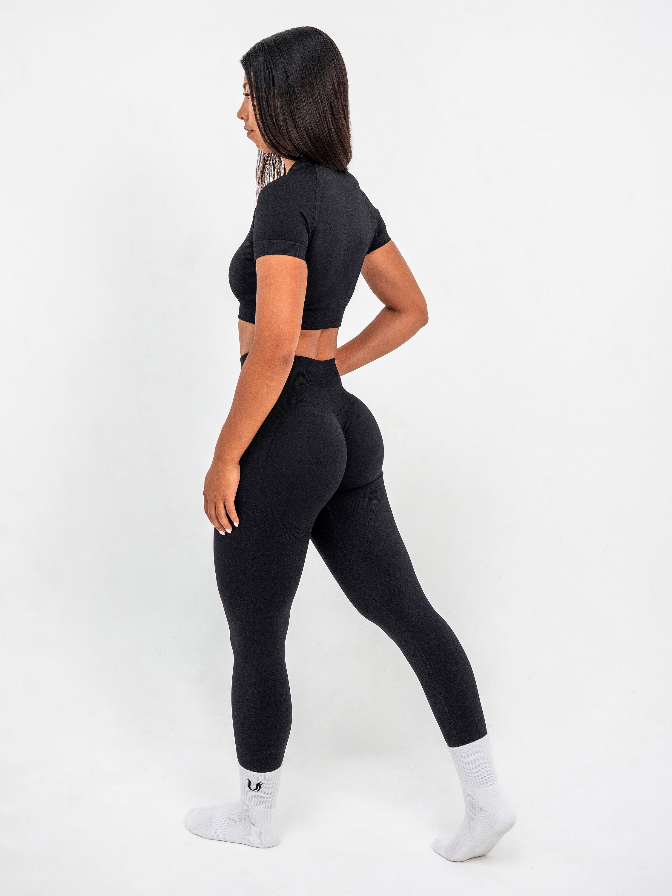 Luna | Legging Scrunch Senza Cuciture Premium - Nero