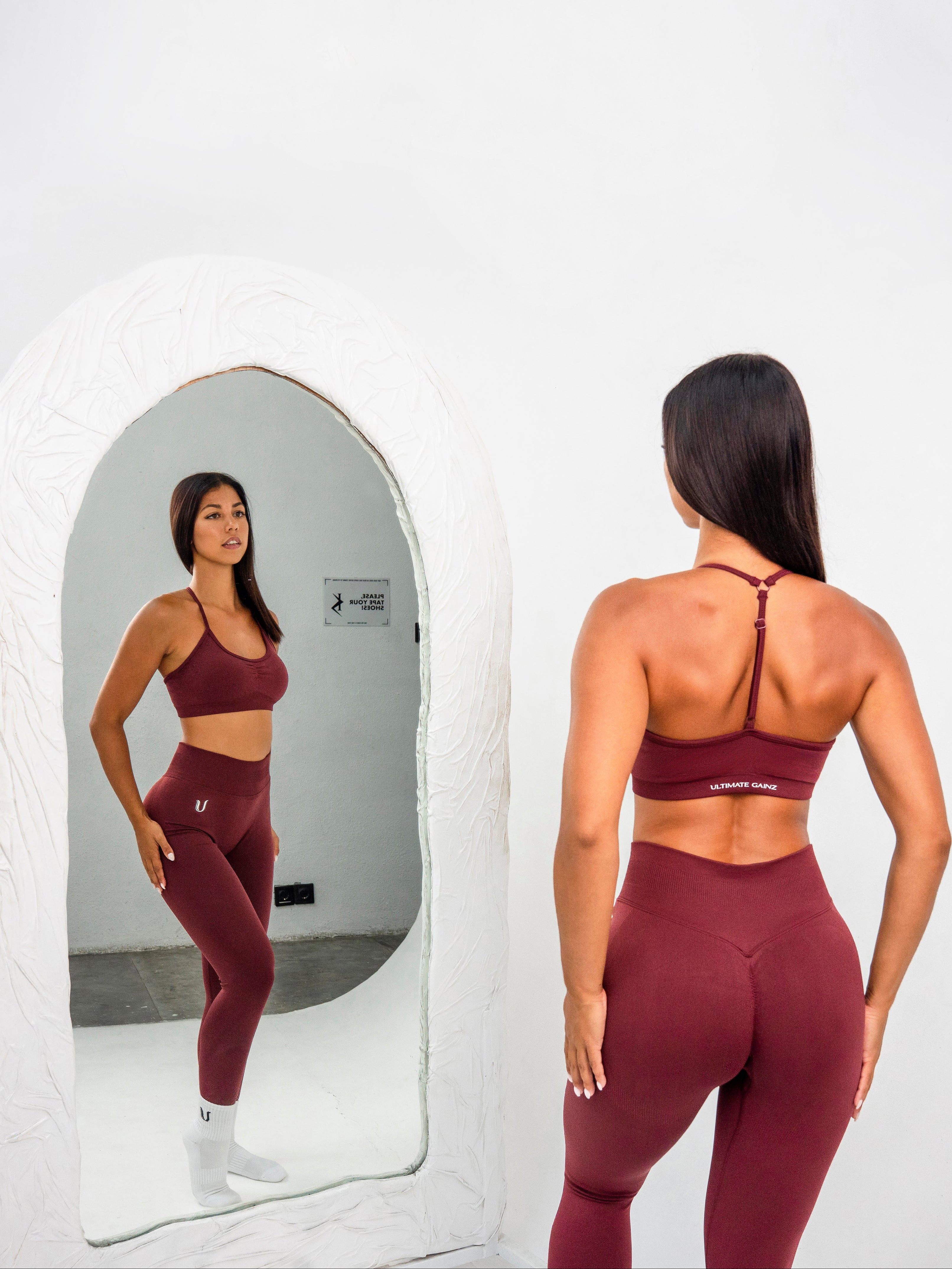 Luna | Top Sportivo Regolabile Premium - Bordeaux