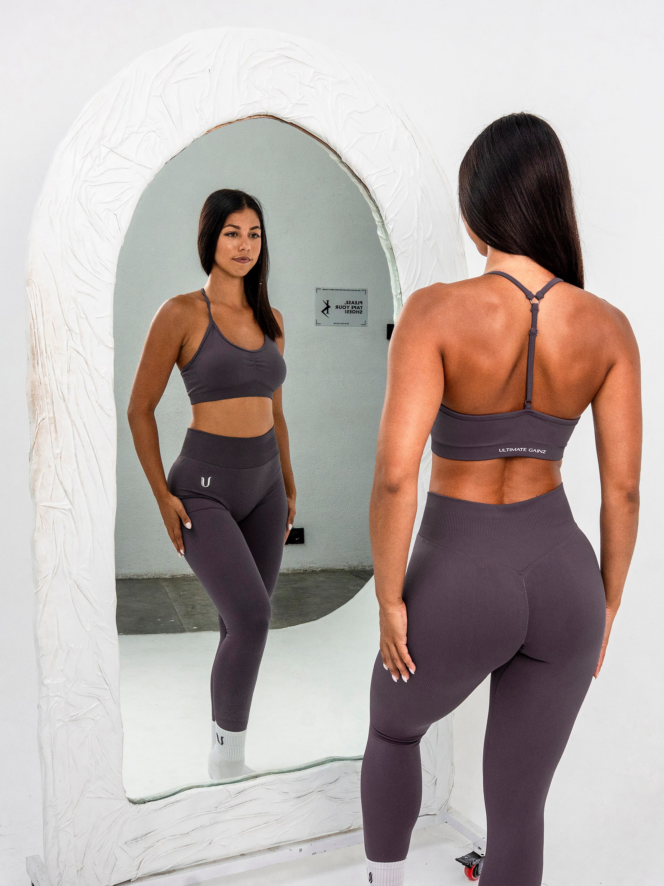 Luna | Top Sportivo Regolabile Premium - Lilla polvere