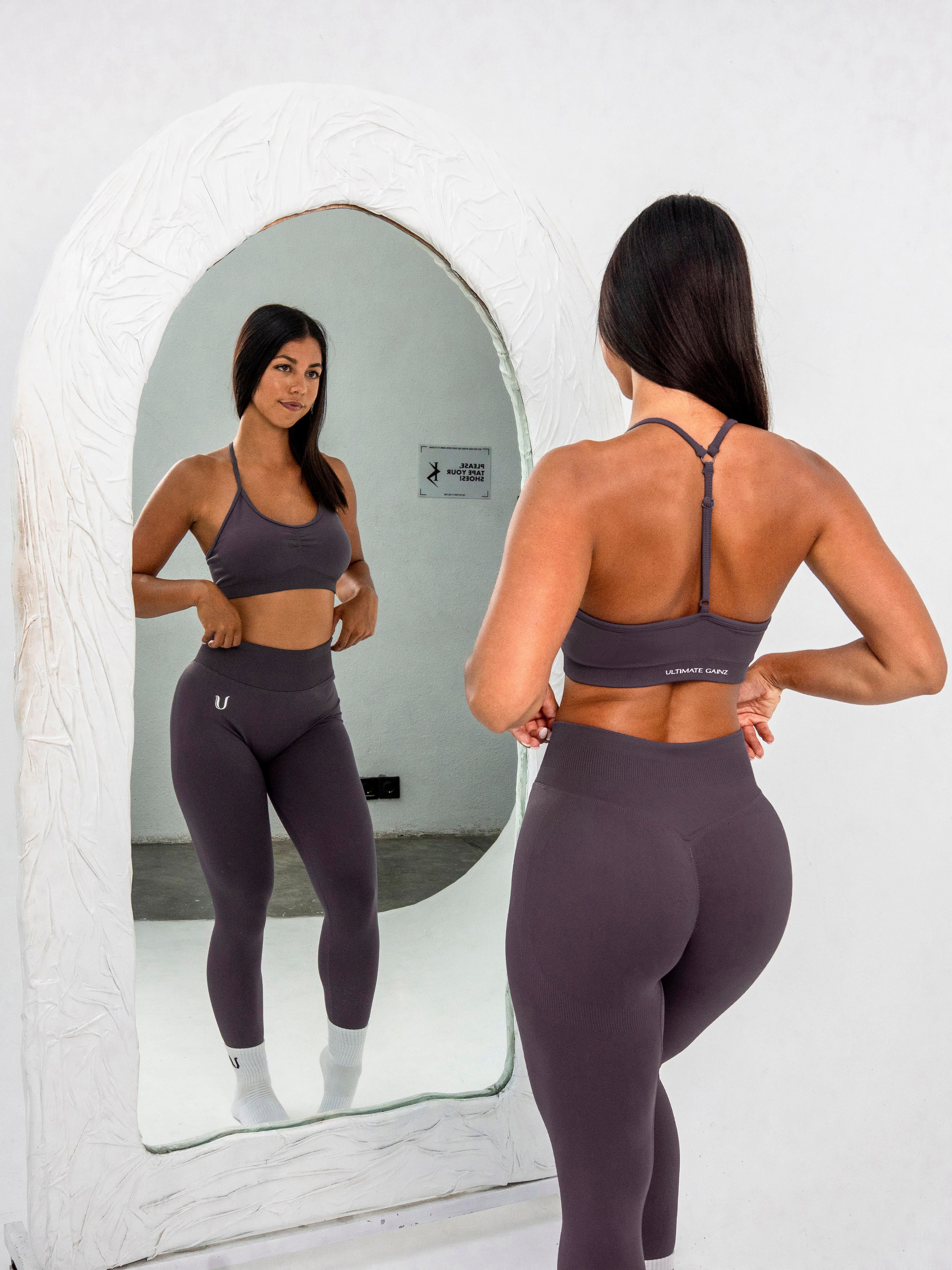 Luna | Legging Scrunch Senza Cuciture Premium - Lilla polvere