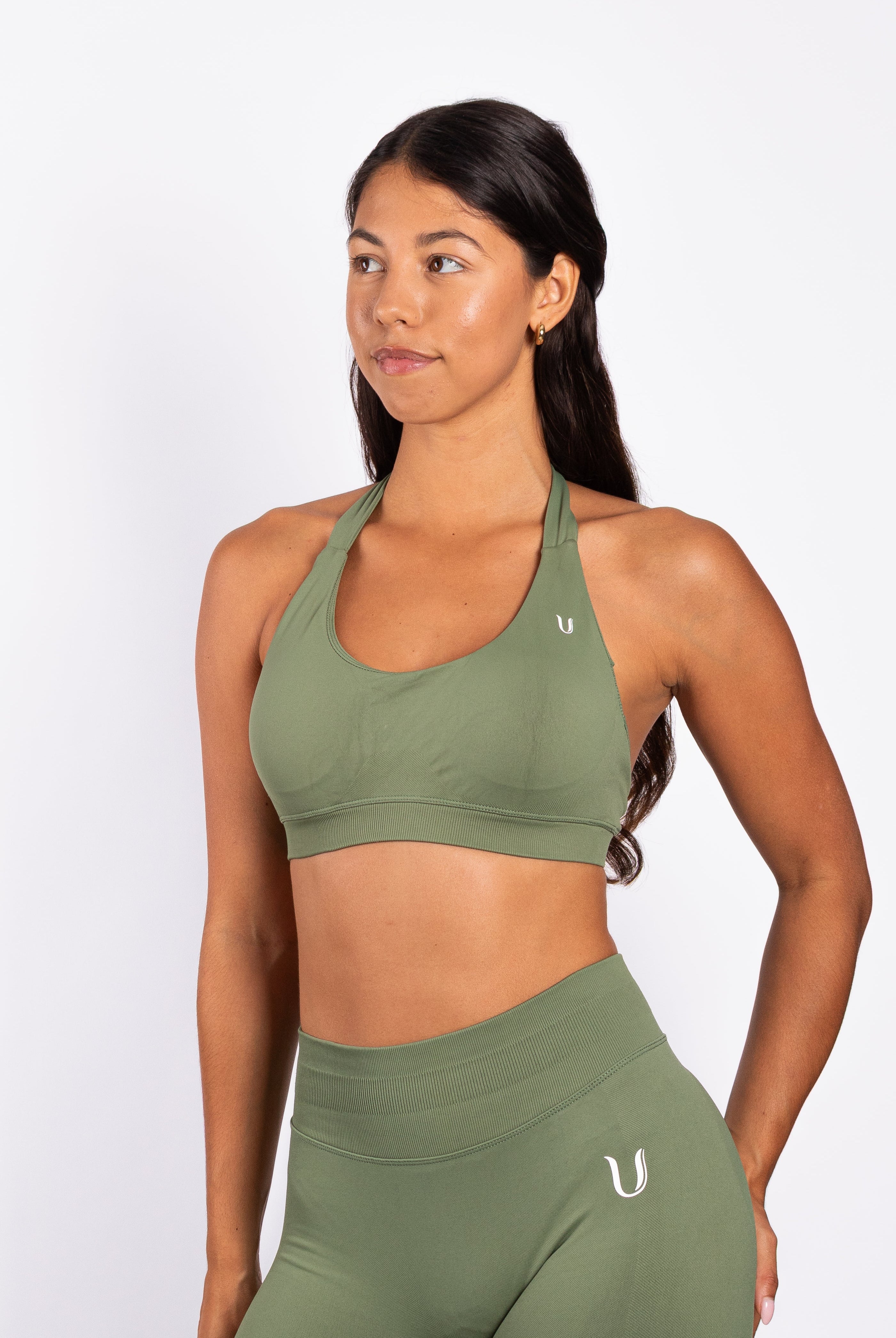 Beau | Halter Support Bra – Verde