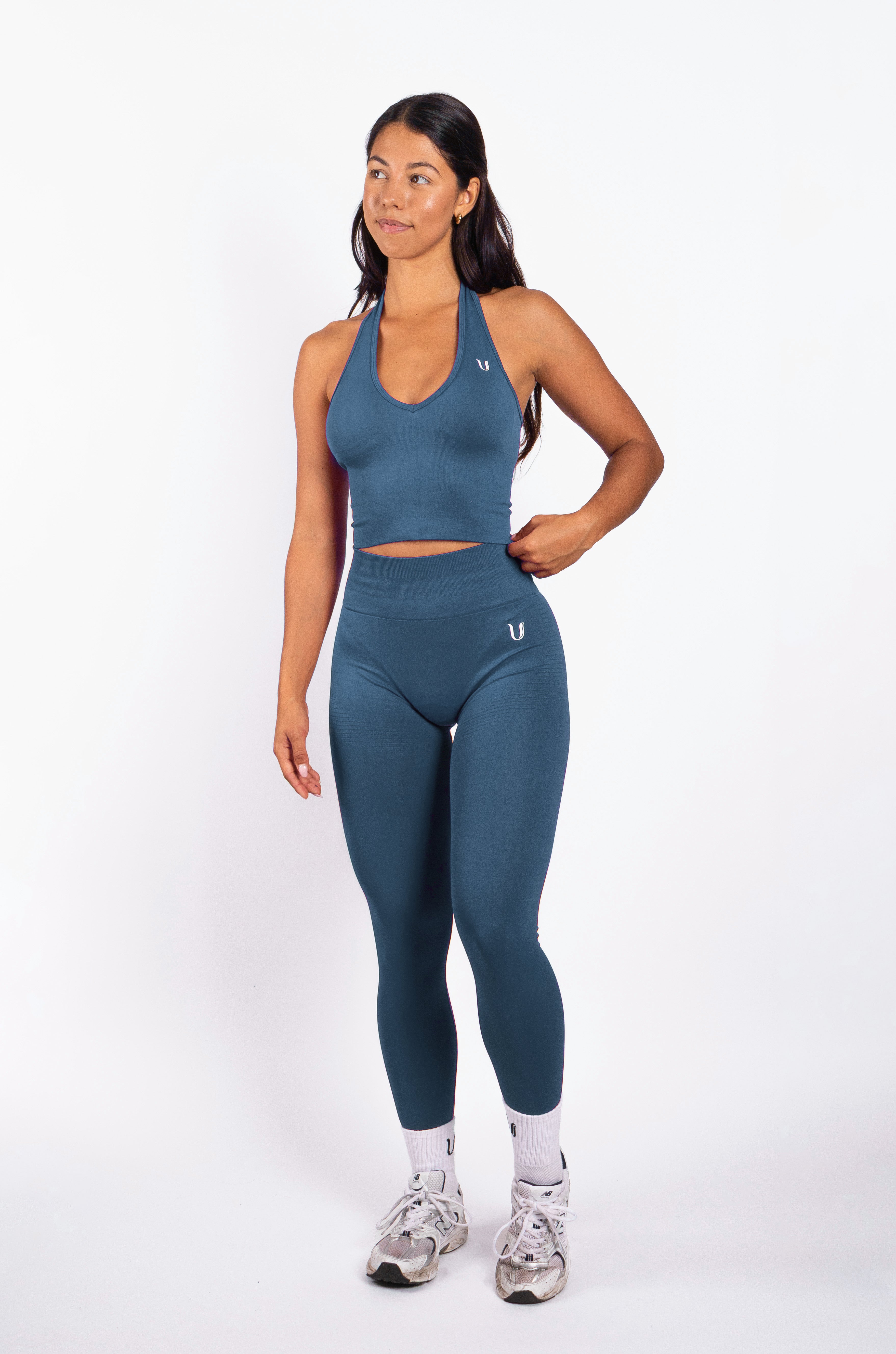 Bibi | Top Halter a Coste Seamless – Rosso