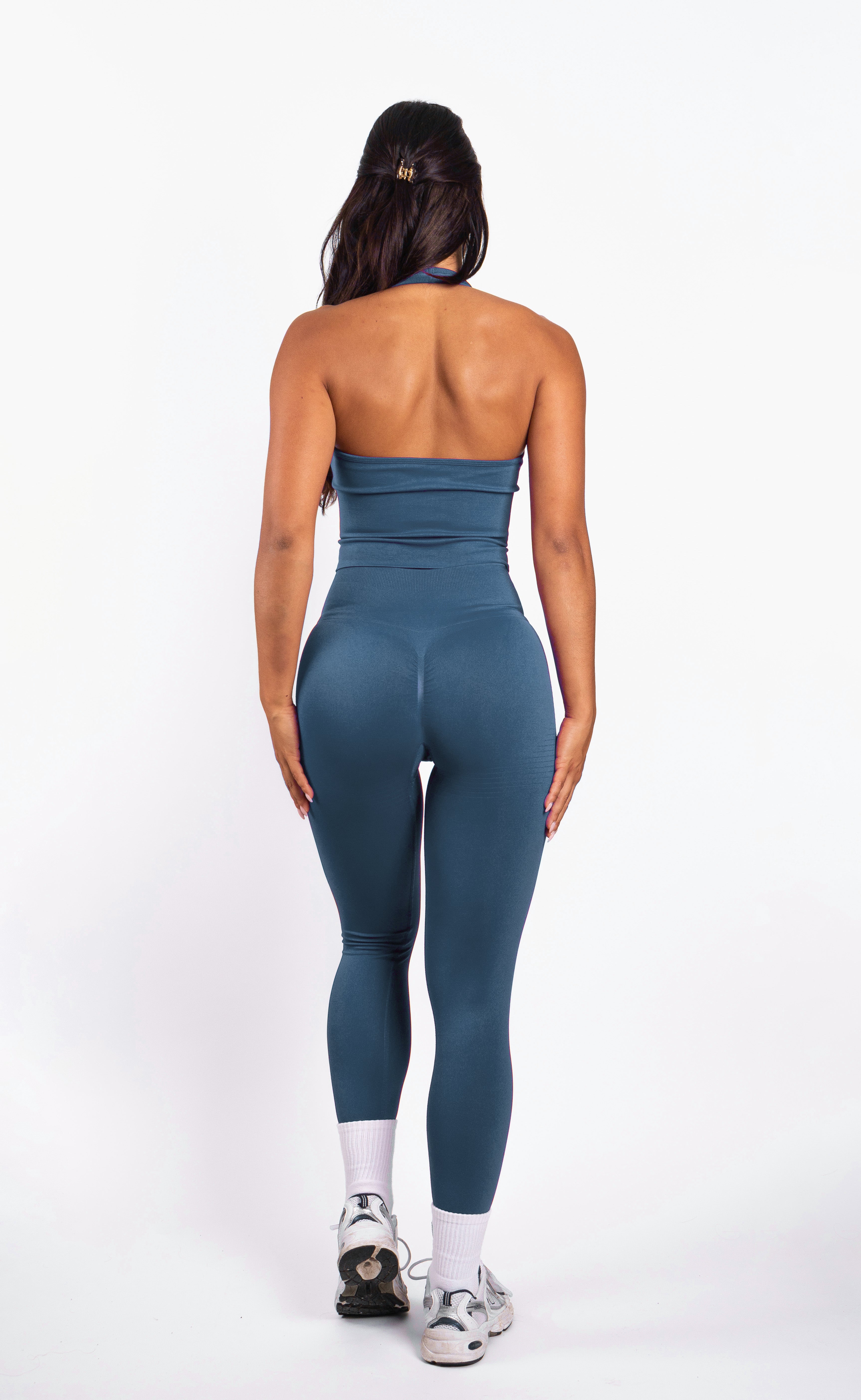 Bibi | Top Halter a Coste Seamless – Rosso