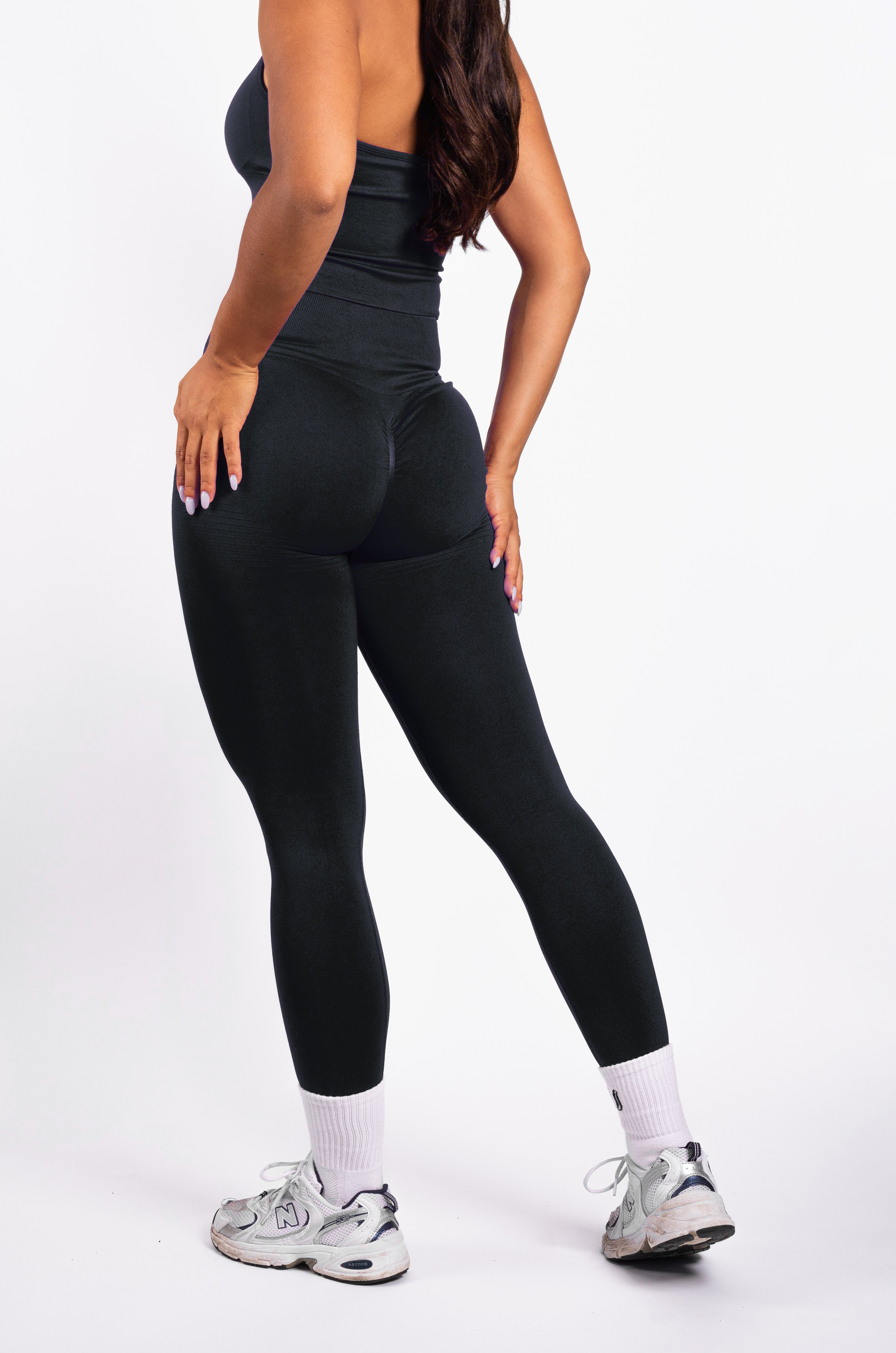 Bibi | Leggings a Coste Seamless – Rosso