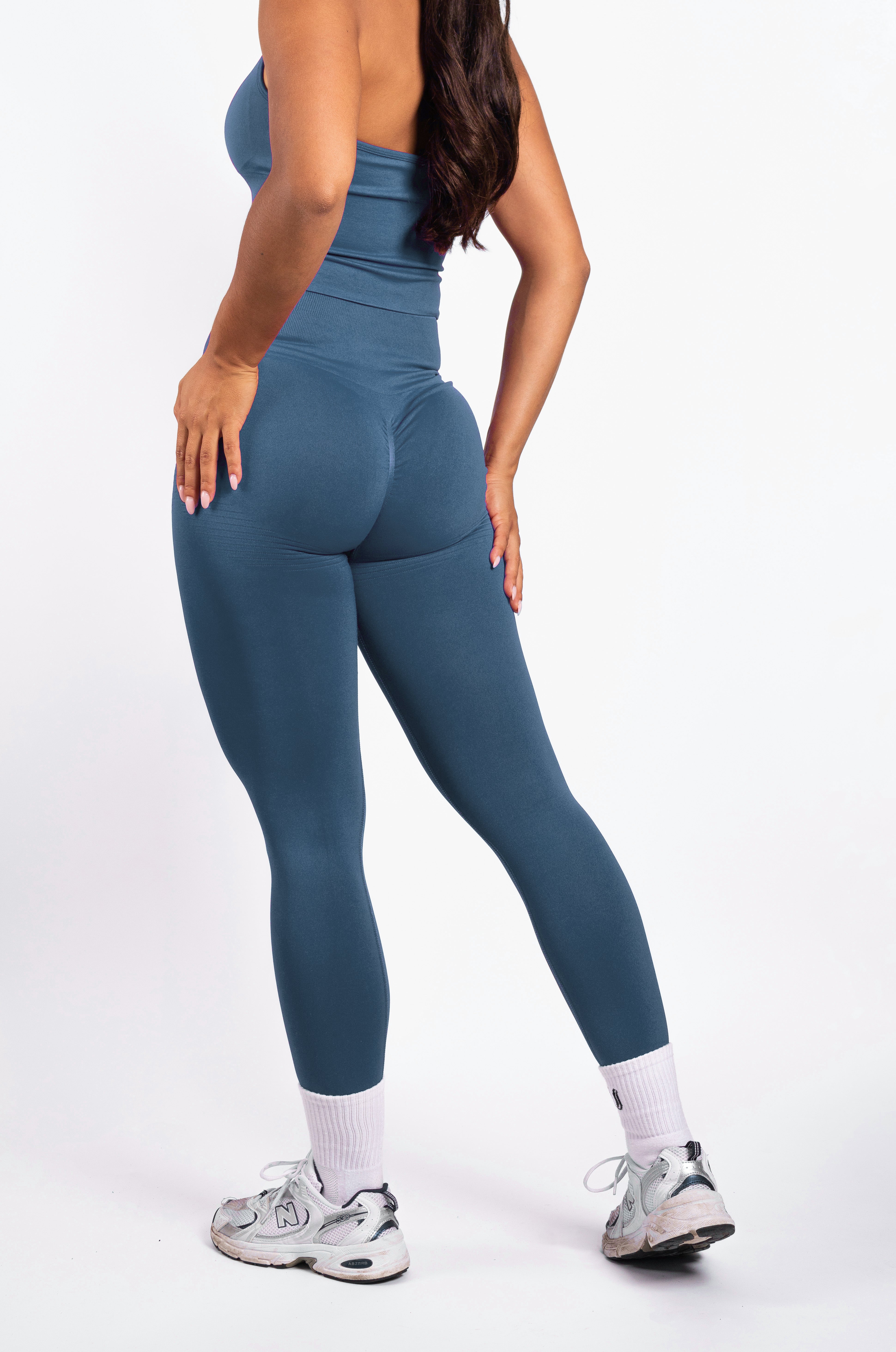 Bibi | Leggings a Coste Seamless – Rosso