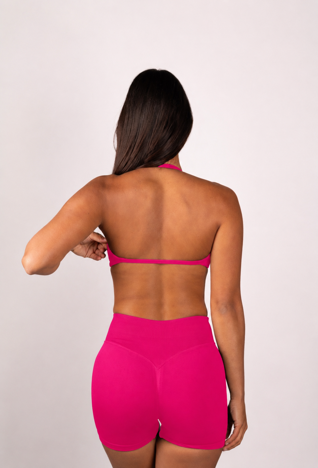 Beau | Pantaloncini Scrunch Premium High Performance - Lampone