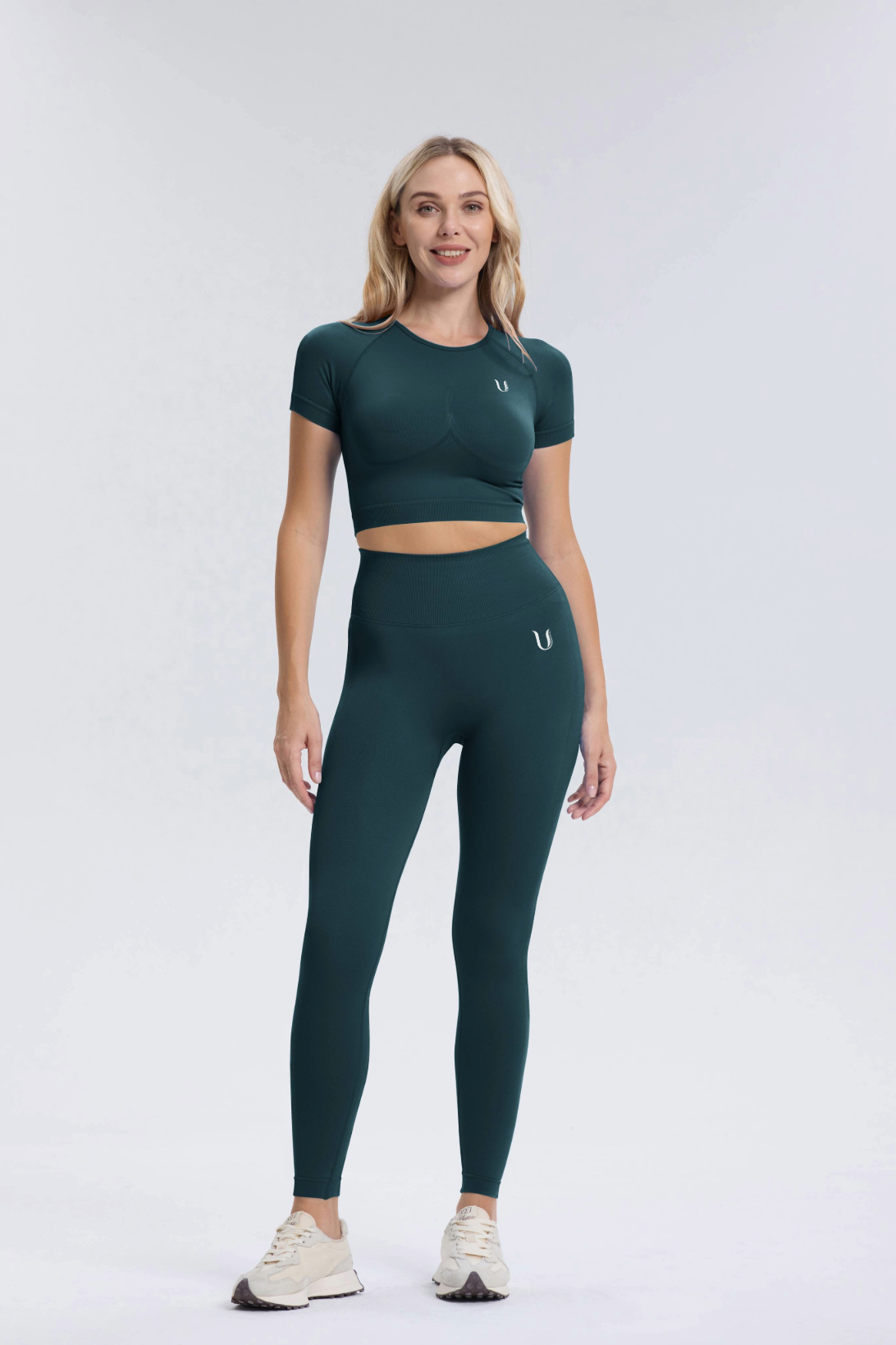 Leonie | Legging Scrunch Premium - Blu Verde