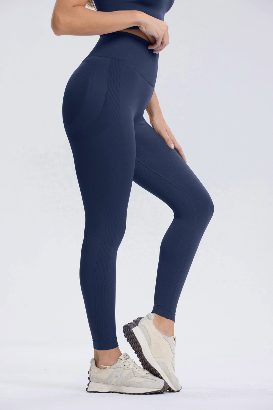 Leonie | Legging Scrunch Premium - Blu Scuro