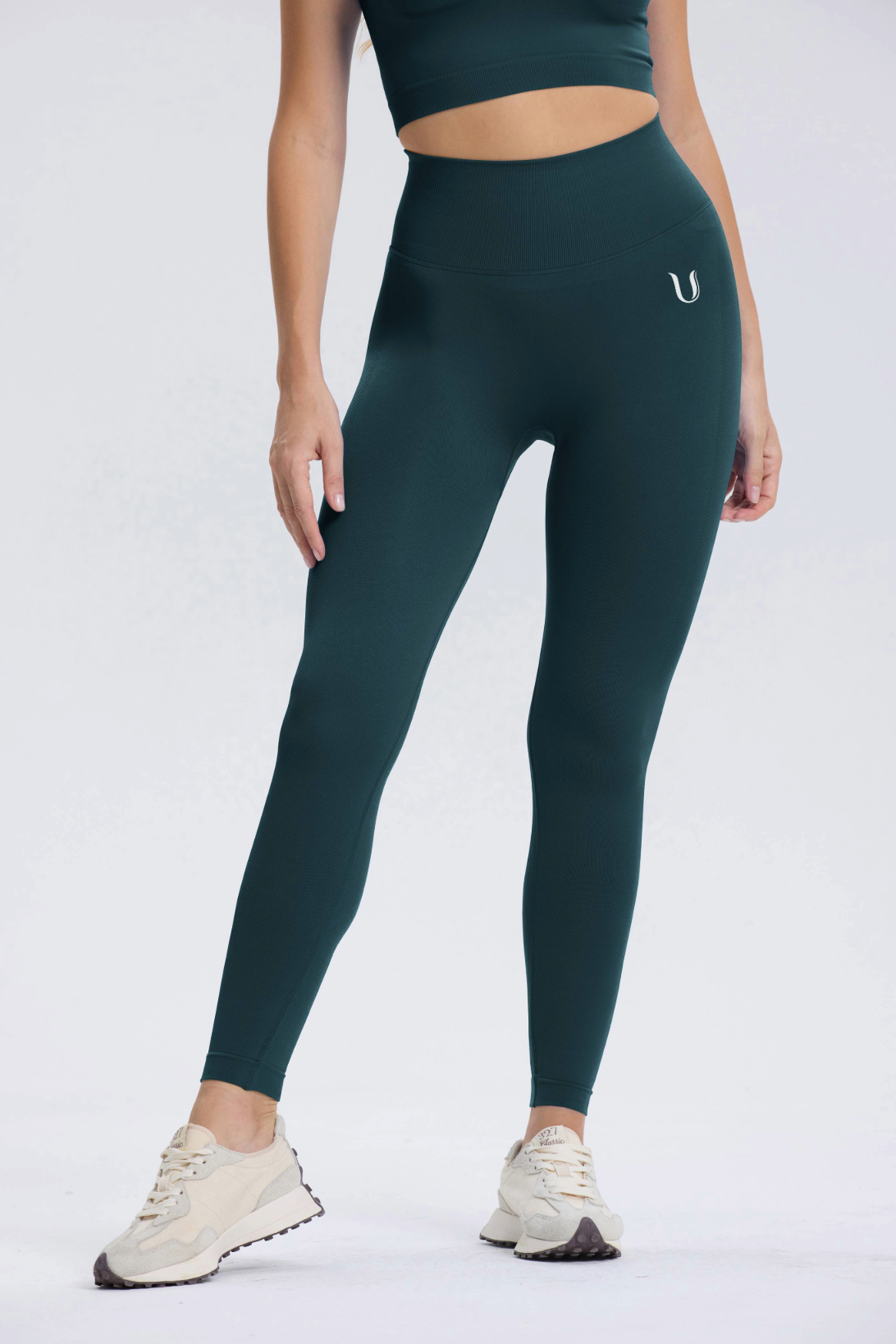 Leonie | Legging Scrunch Premium - Blu Verde