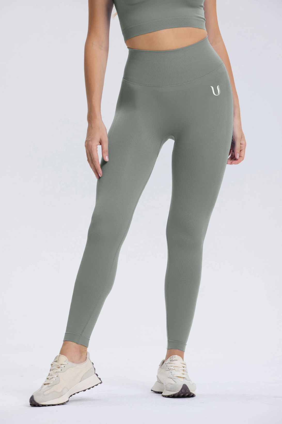 Leonie | Legging Scrunch Premium - Grigio