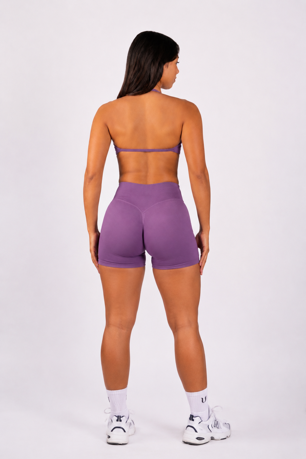 Beau | Pantaloncini Scrunch Premium High Performance - Viola