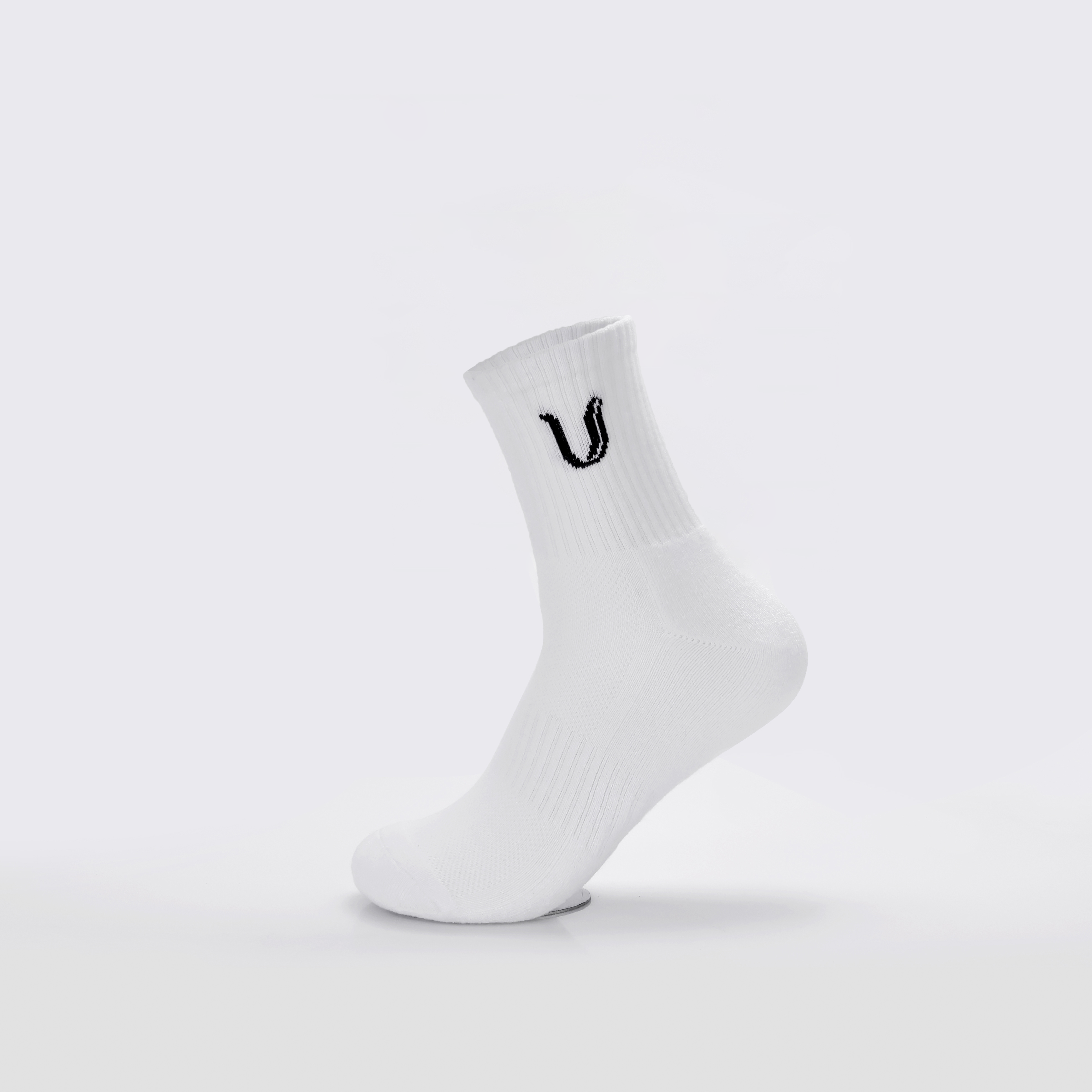 Ultimate Gainz - Calze da Prestazione Unisex - Bianco 3 Paia