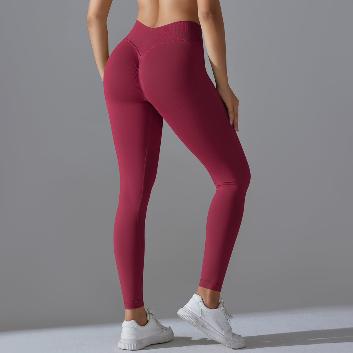 Mila V2 | Scrunch Sport Legging - ﻿Rosso ﻿