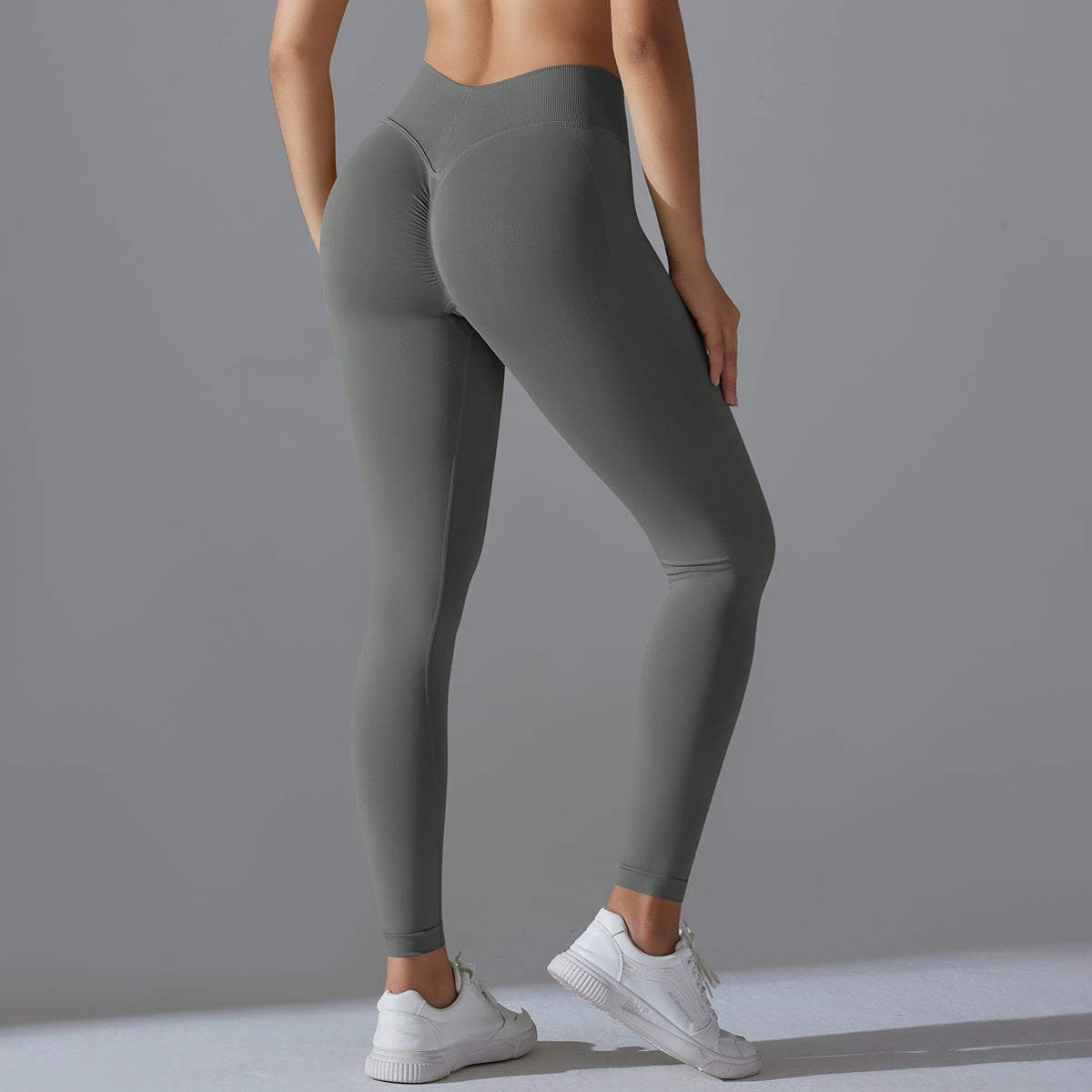 Mila V2 | Scrunch Sport Legging - ﻿Grigio