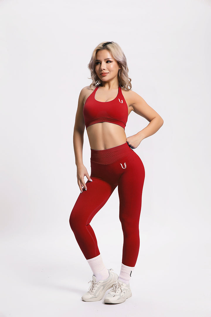 Beau | Leggings ad Alte Prestazioni - Rosso