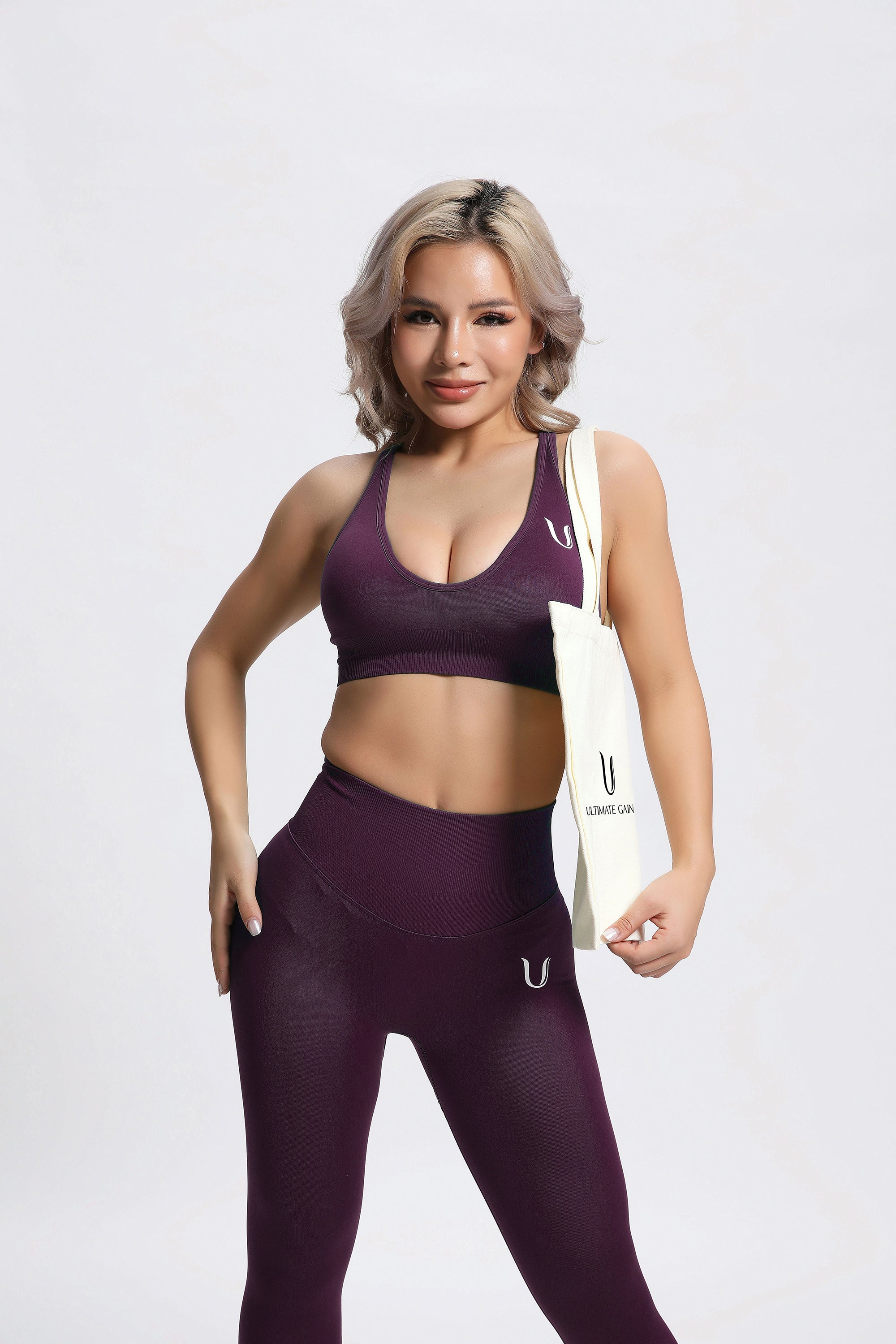 Olivia | Seamless Power Legging - Viola