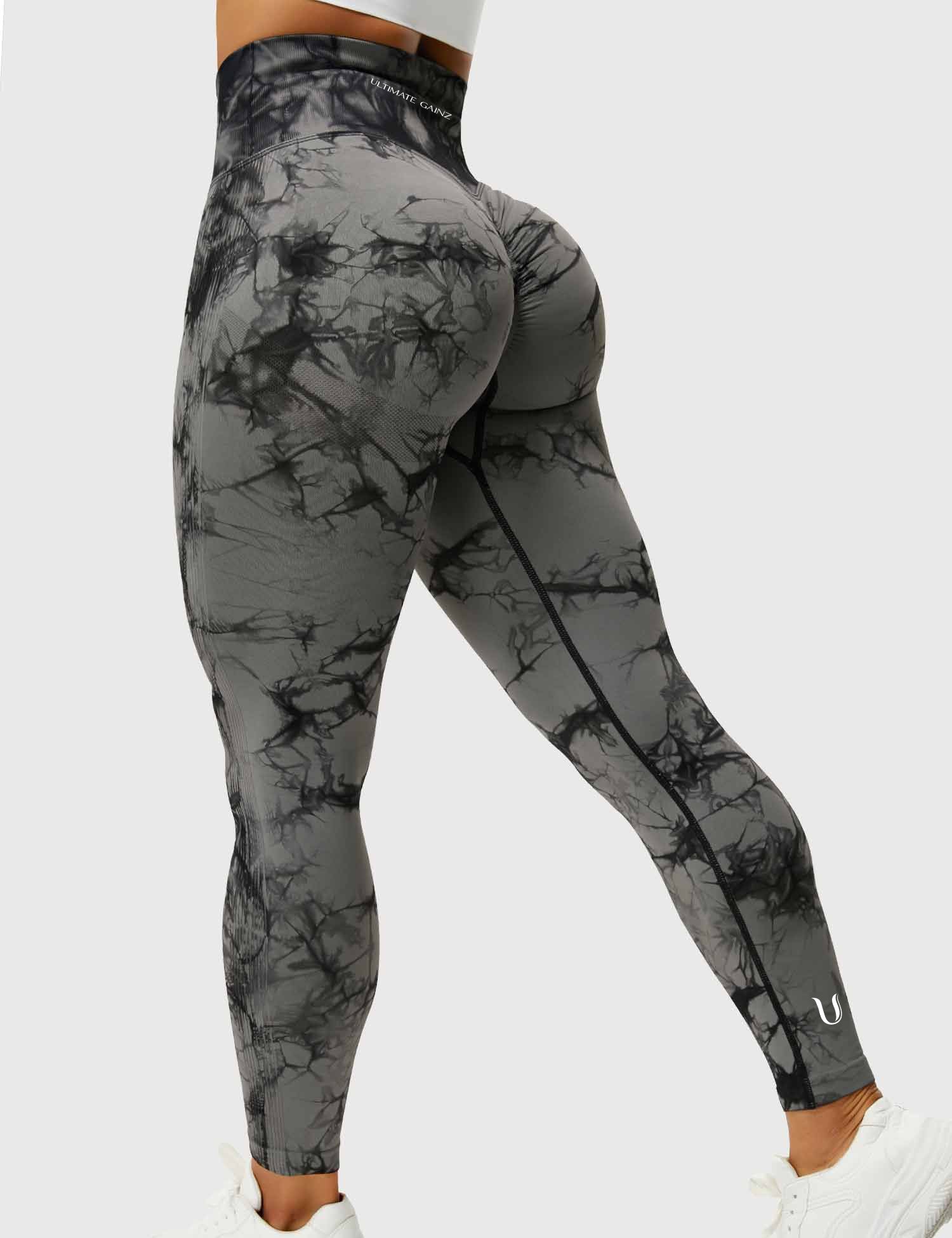 Aimy | Leggings Tie Dye Scrunch - Grigio Scuro