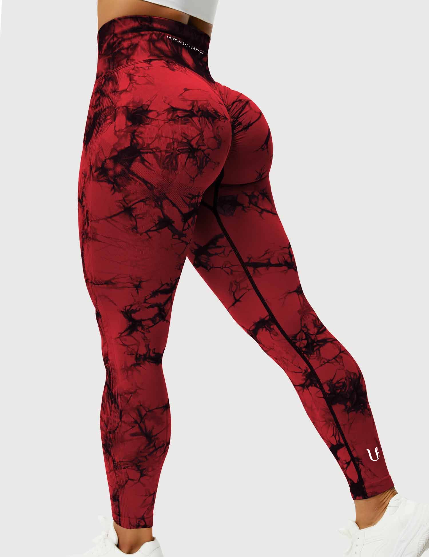 Aimy | Leggings Tie Dye Scrunch - Rosso