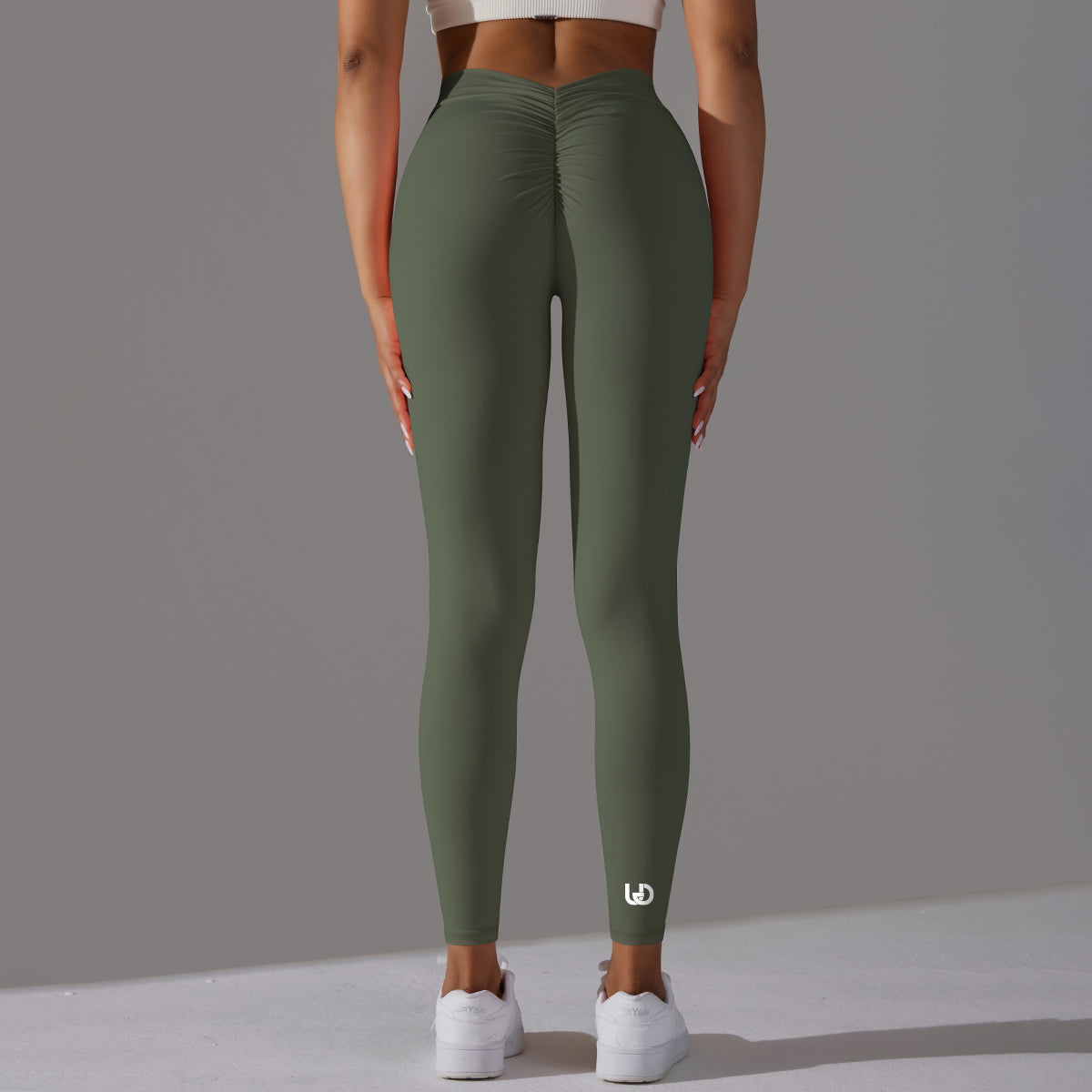 Emma | Leggings Extra Scrunch - Verde Militare