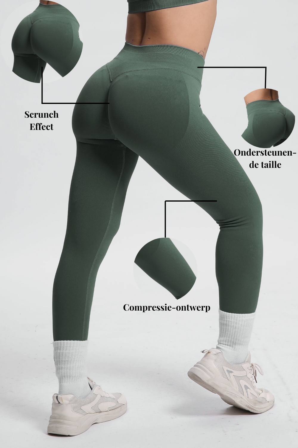 Beau | Leggings ad Alte Prestazioni - Verde