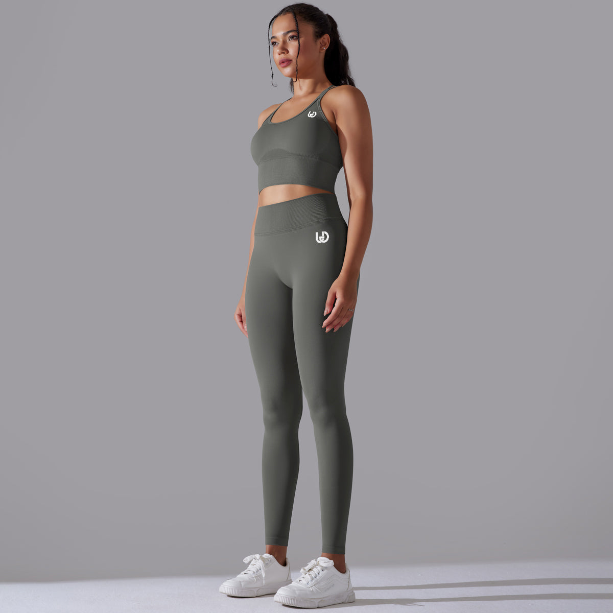 Daisy | Set Top Leggings - Grigio scuro