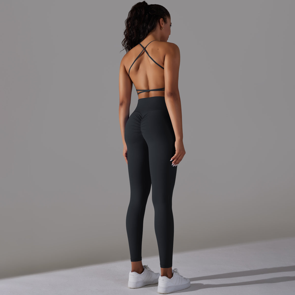 Mila | Set Leggings-Top - Nero