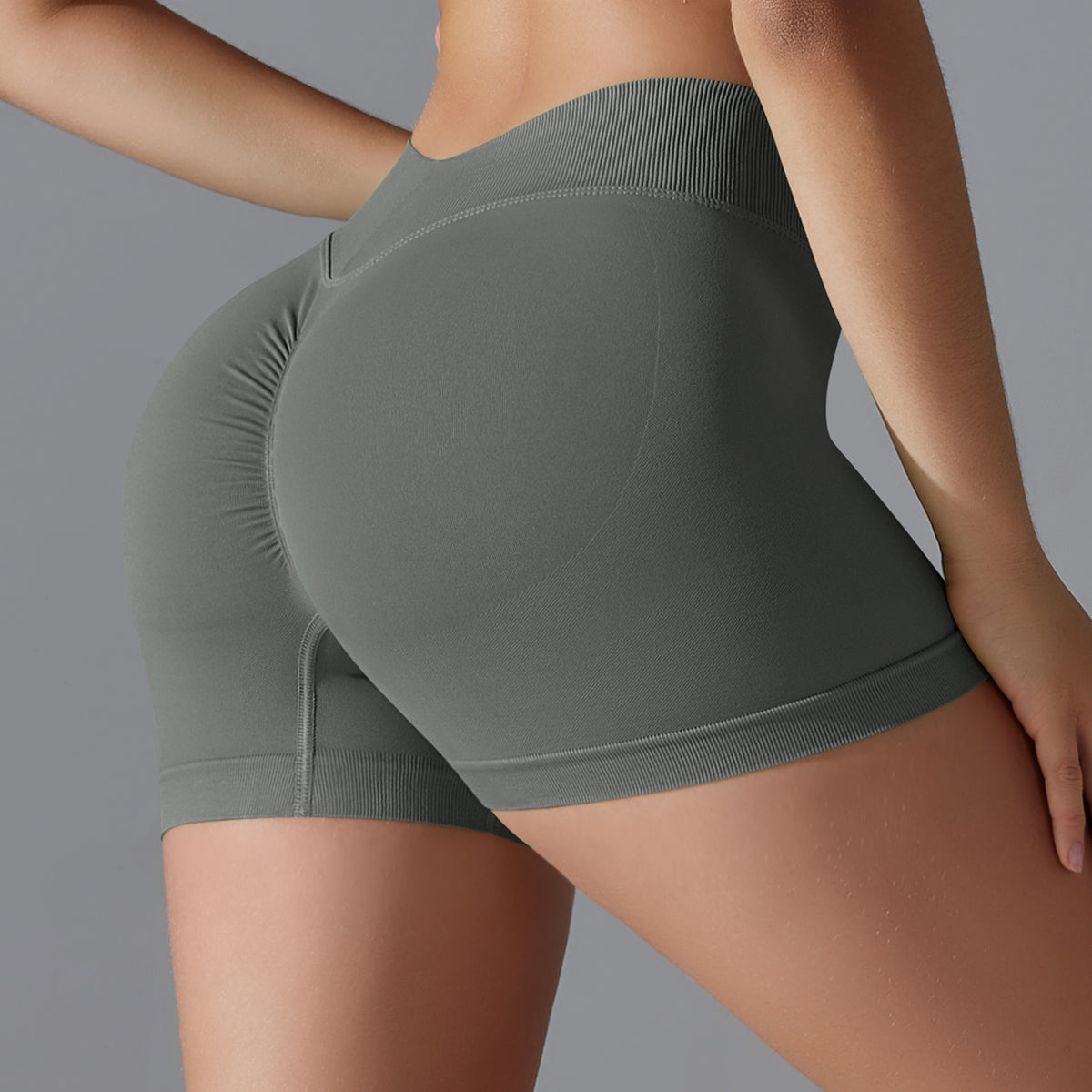 Mila V2 | Scrunch Sport Short - ﻿Grigio