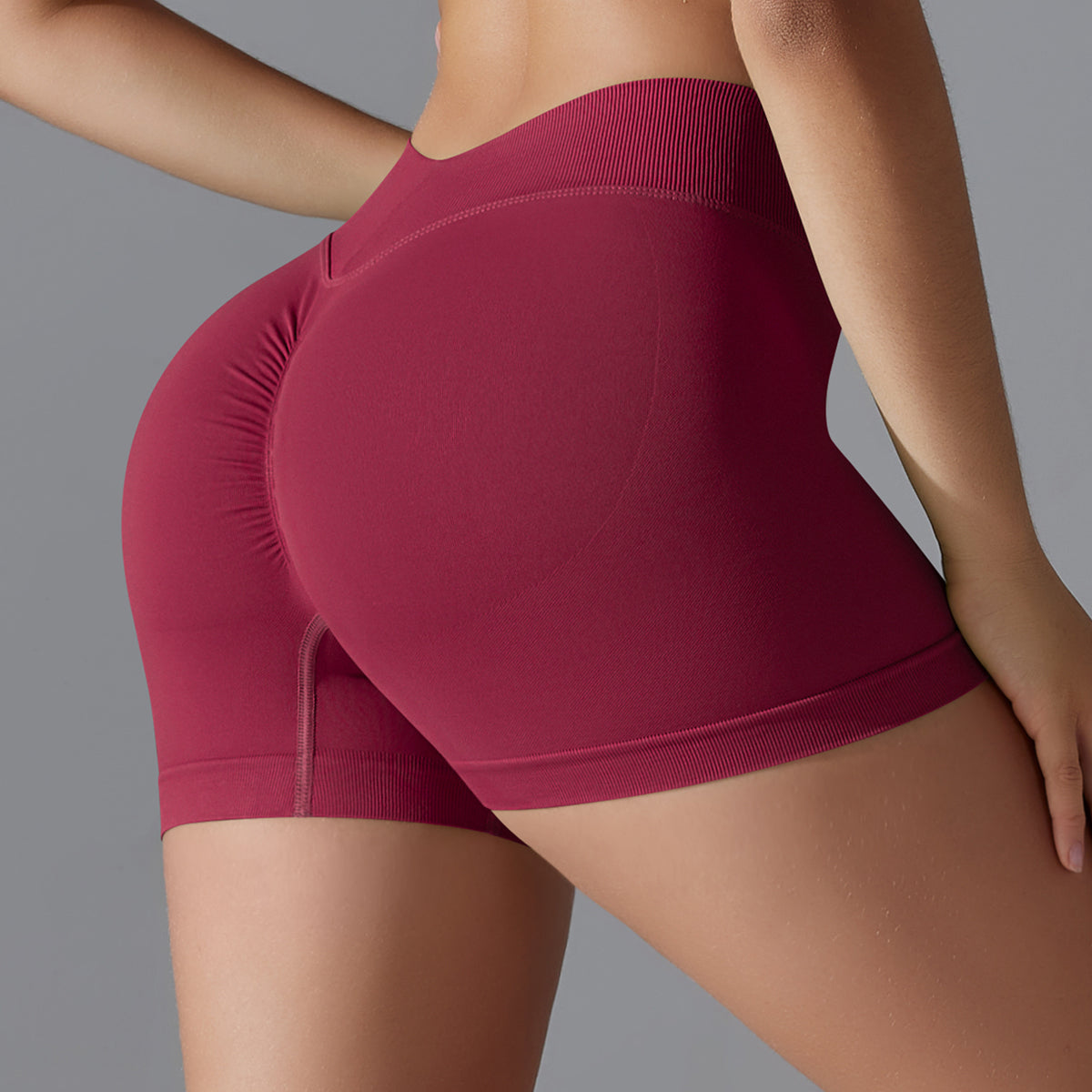 Mila V2 | Scrunch Sport Short - ﻿Rosso﻿﻿﻿