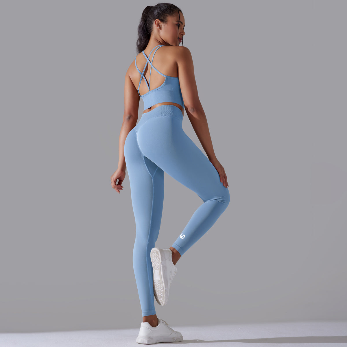 Daisy | Set Top Leggings - Blu Cielo