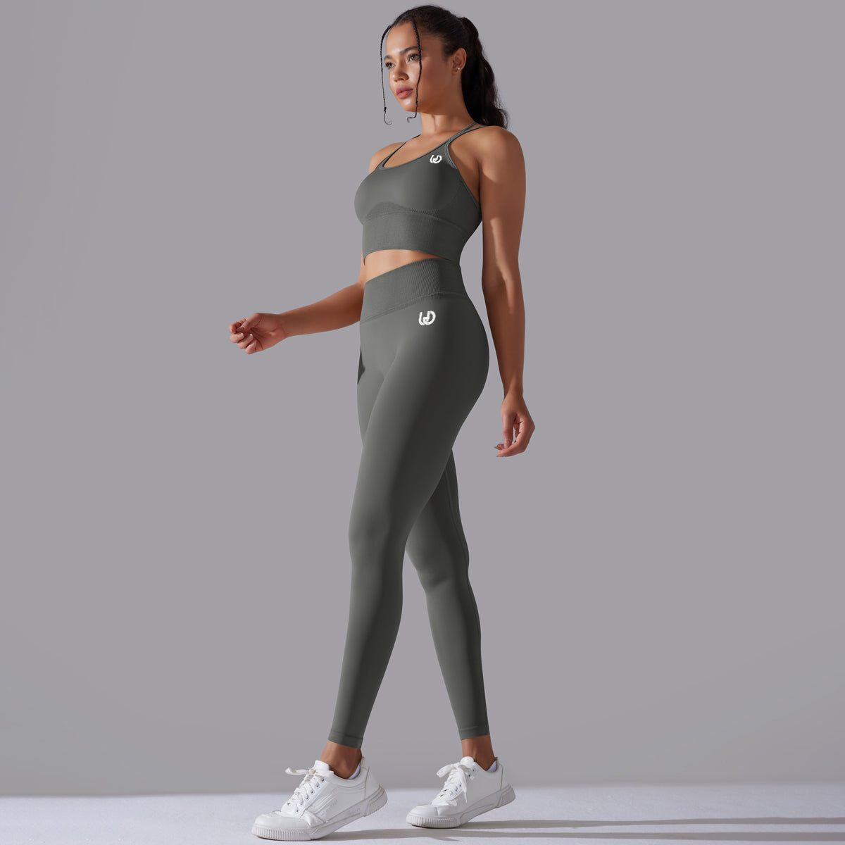 Daisy | Set Top Leggings - Grigio scuro