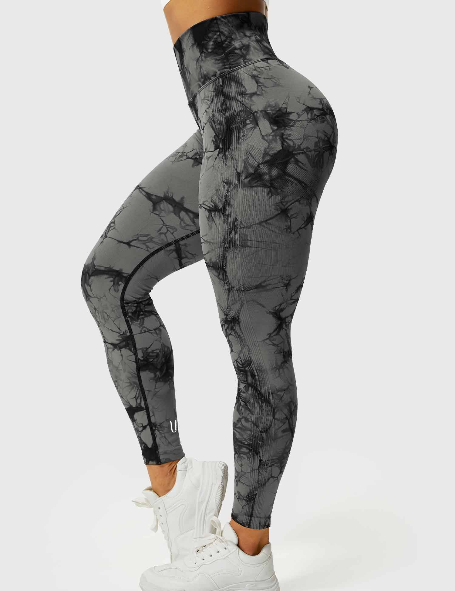 Aimy | Leggings Tie Dye Scrunch - Grigio Scuro