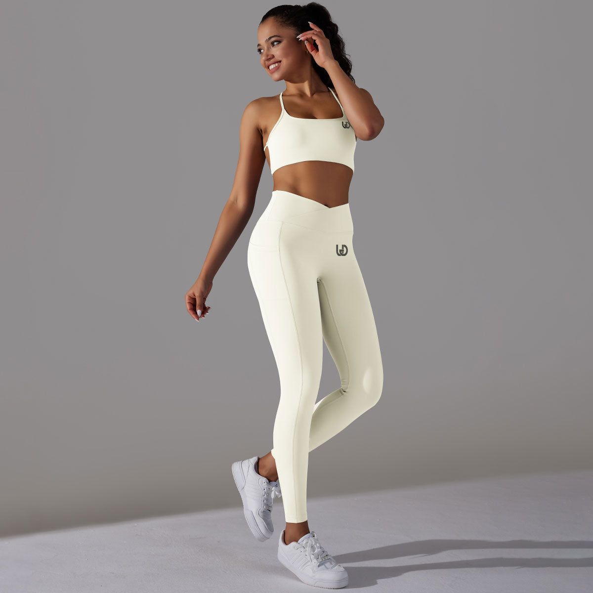 Mila | Set Leggings-Top - Bianco