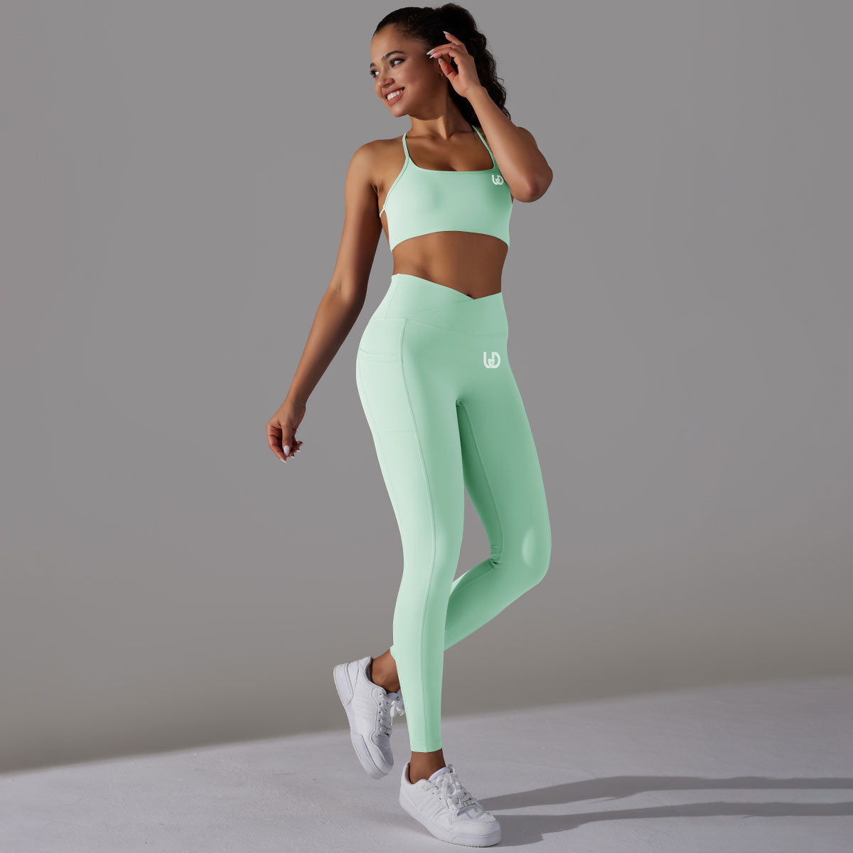 Mila | Set Leggings-Top - Verde