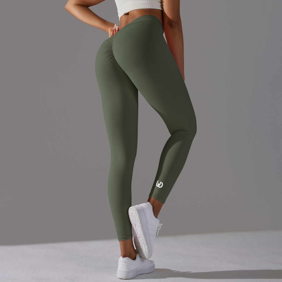 Emma | Leggings Extra Scrunch - Verde Militare