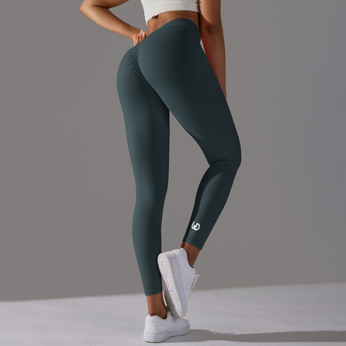 Emma | Legging Extra Scrunch - Verde Bosco