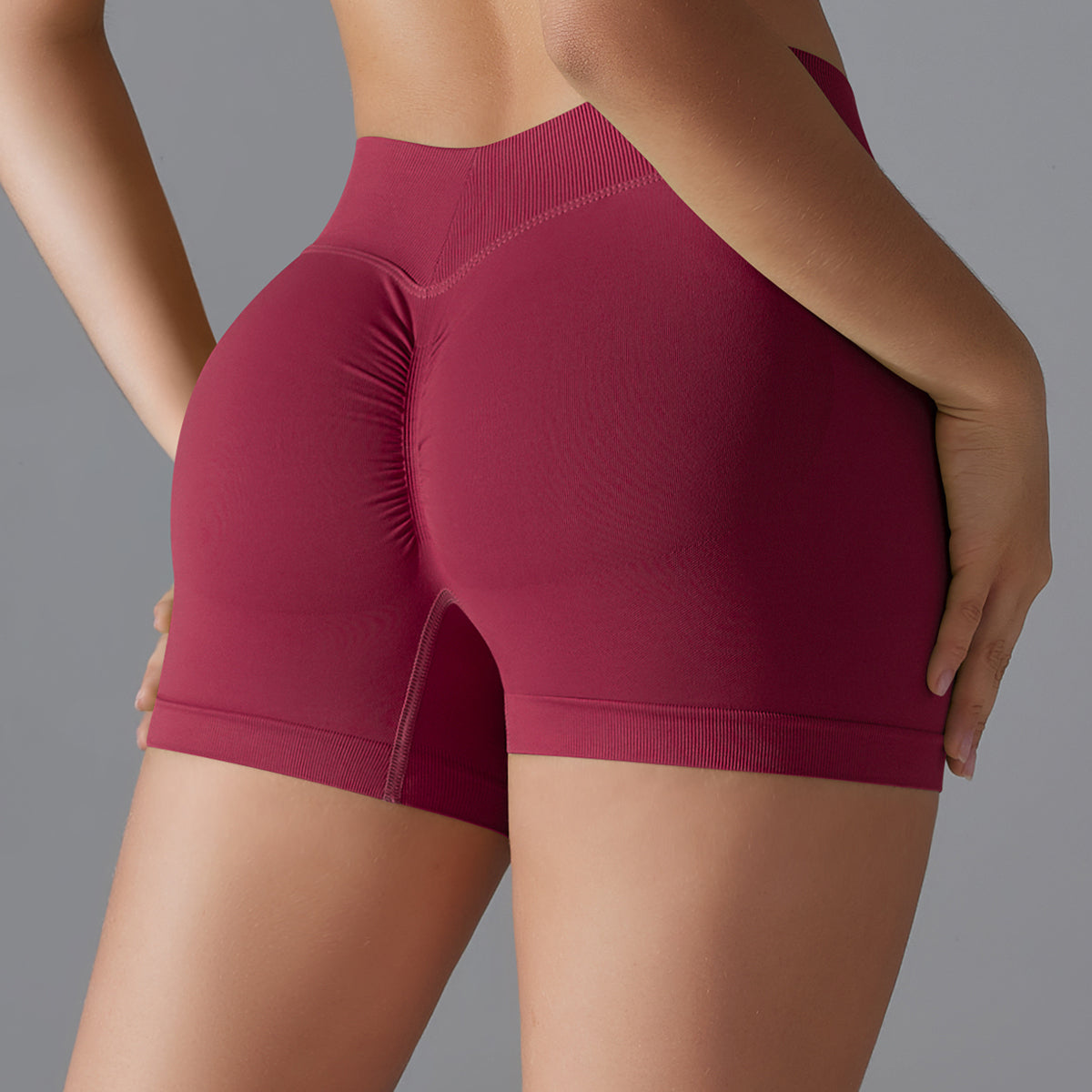 Mila V2 | Scrunch Sport Short - ﻿Rosso﻿﻿﻿