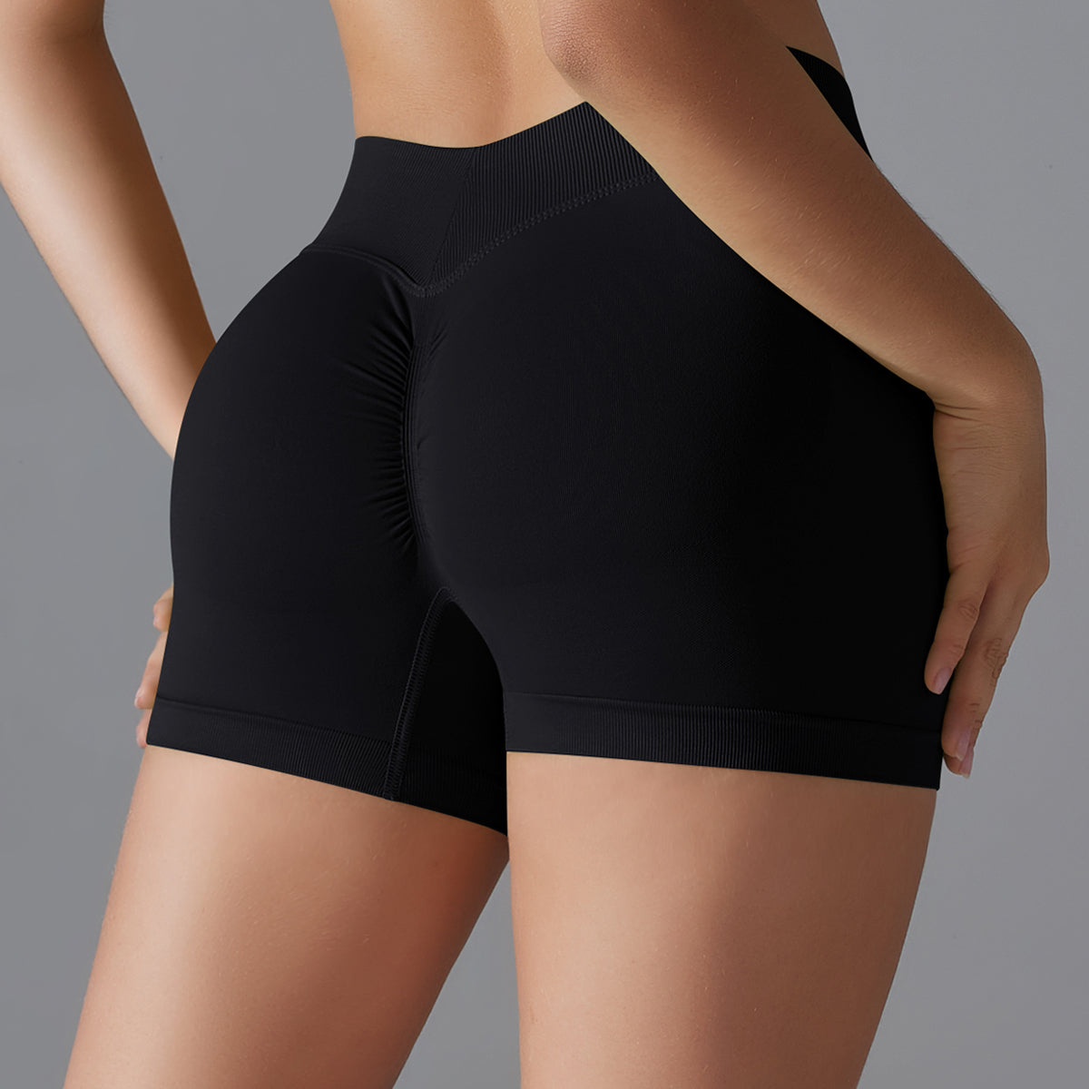 Mila V2 | Scrunch Sport Short - ﻿Nero﻿