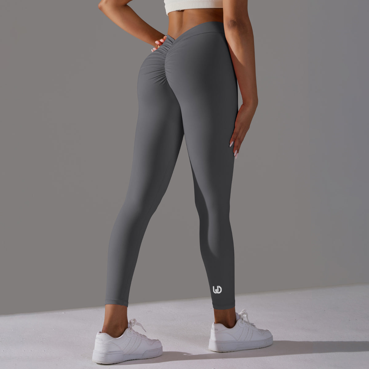 Emma | Leggings Extra Scrunch - Grigio Scuro