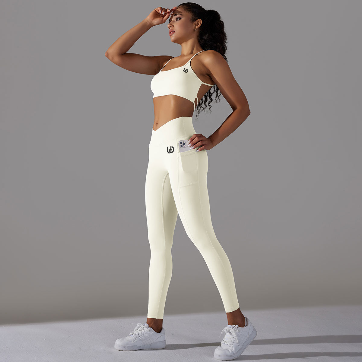 Mila | Set Leggings-Top - Bianco