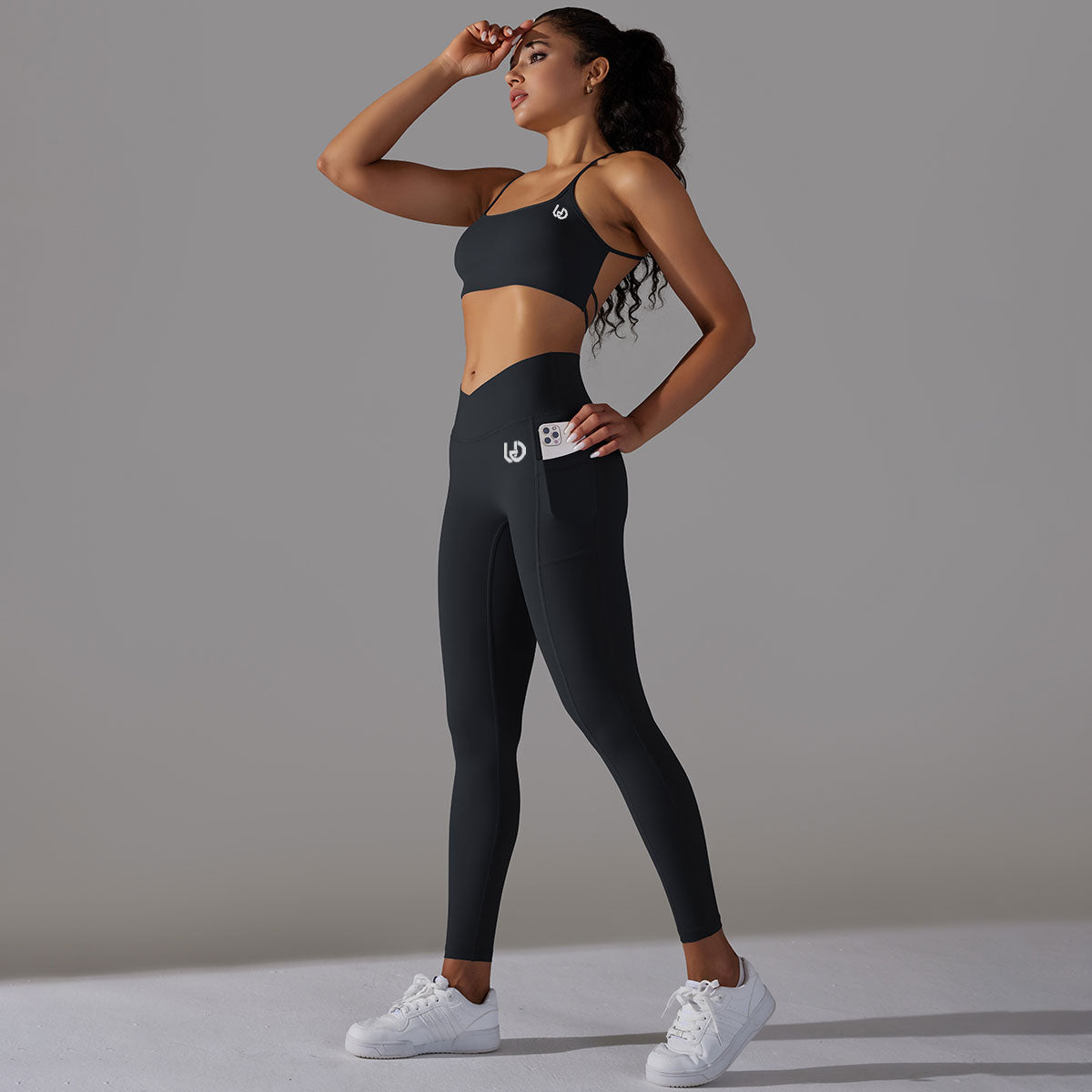 Mila | Set Leggings-Top - Nero